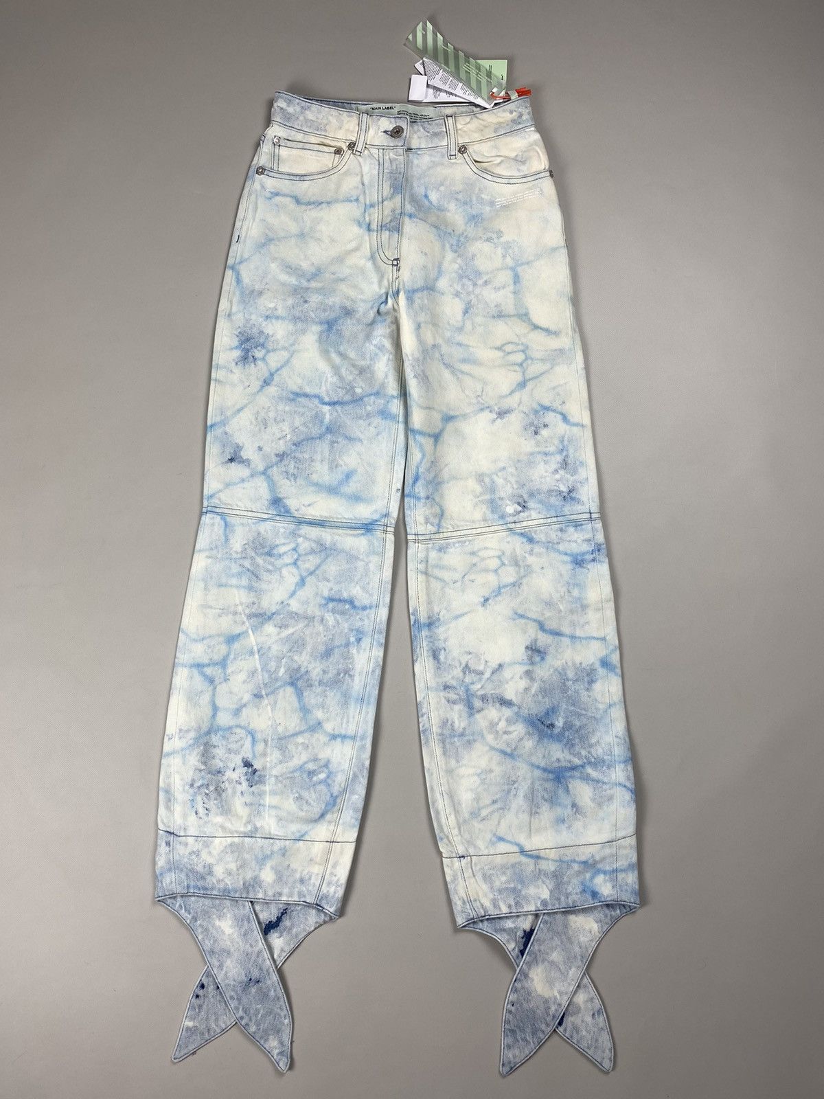 Off-White BNWT! Off-White ladies baggy jeans pants size 26 Size 26" / US 2 / IT 38 - 1 Thumbnail