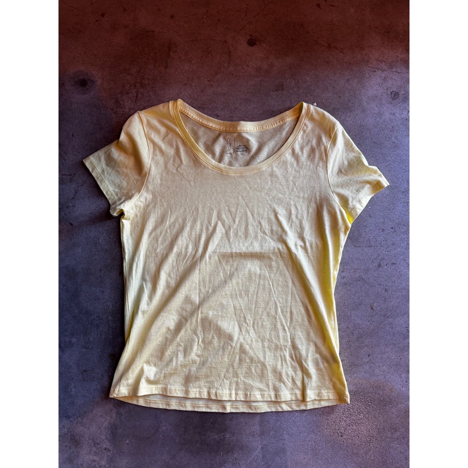Joie Joie Yellow T-Shirt S/P Size S / US 4 / IT 40 - 2 Thumbnail