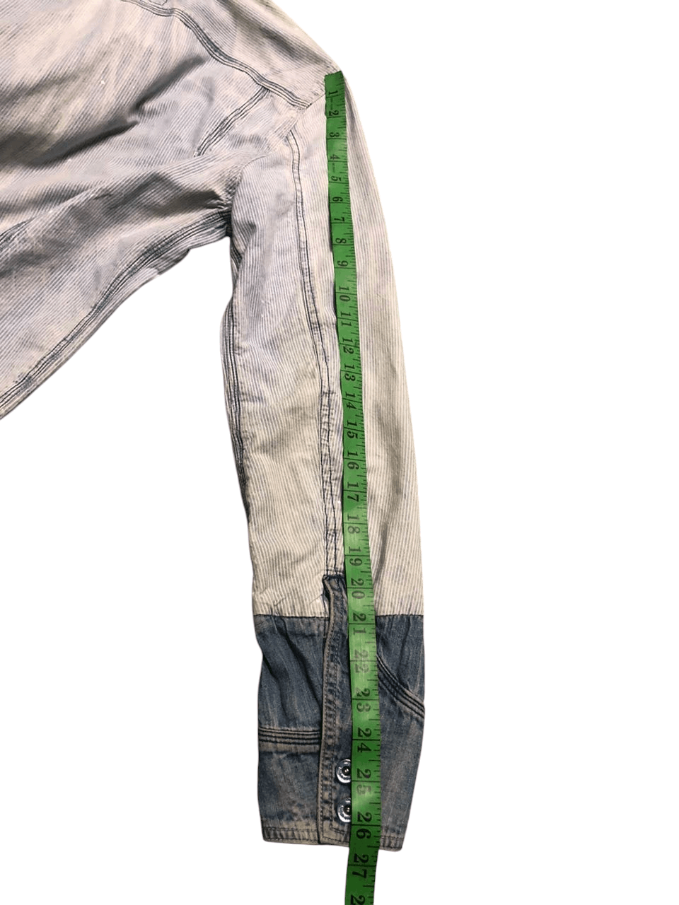 Diesel Diesel Denim Striped Cotton Jacket Shacket Buttons Faded Size US S / EU 44-46 / 1 - 24 Thumbnail