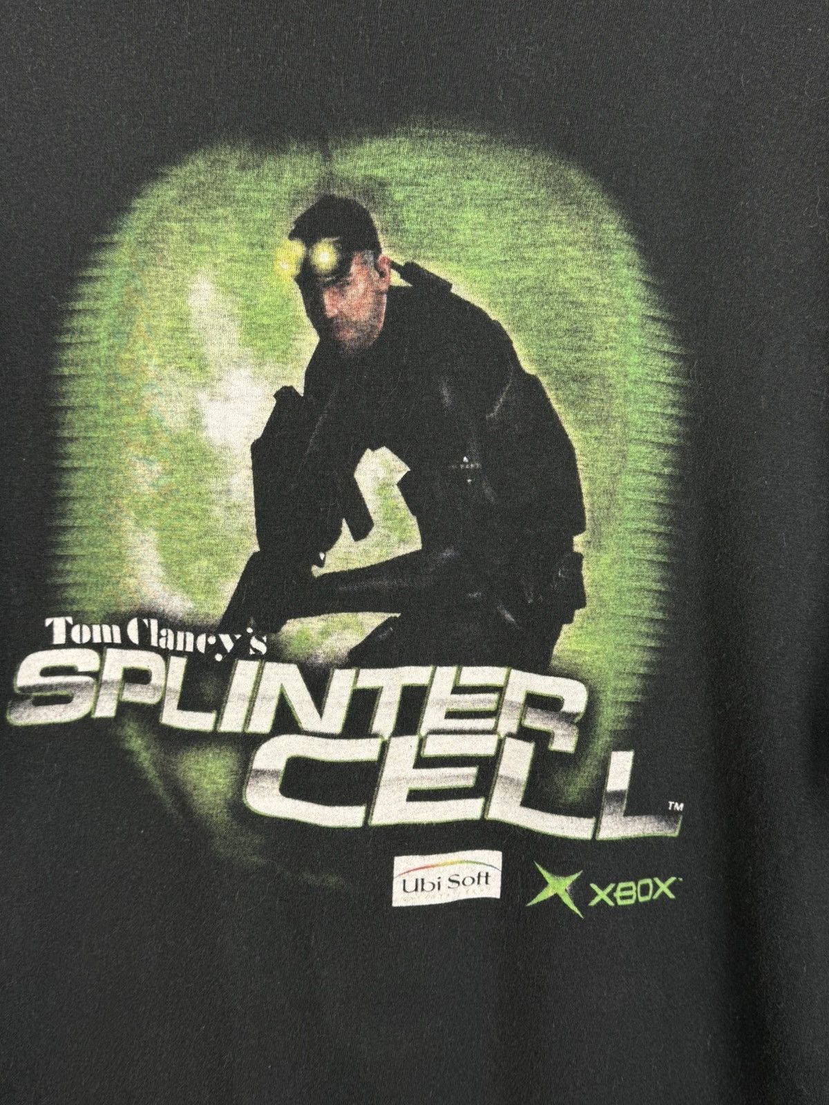 Vintage Tom Clancy’s Splinter Cell 2002 Ubisoft Xbox Game T-Shirt L Size US L / EU 52-54 / 3 - 2 Thumbnail