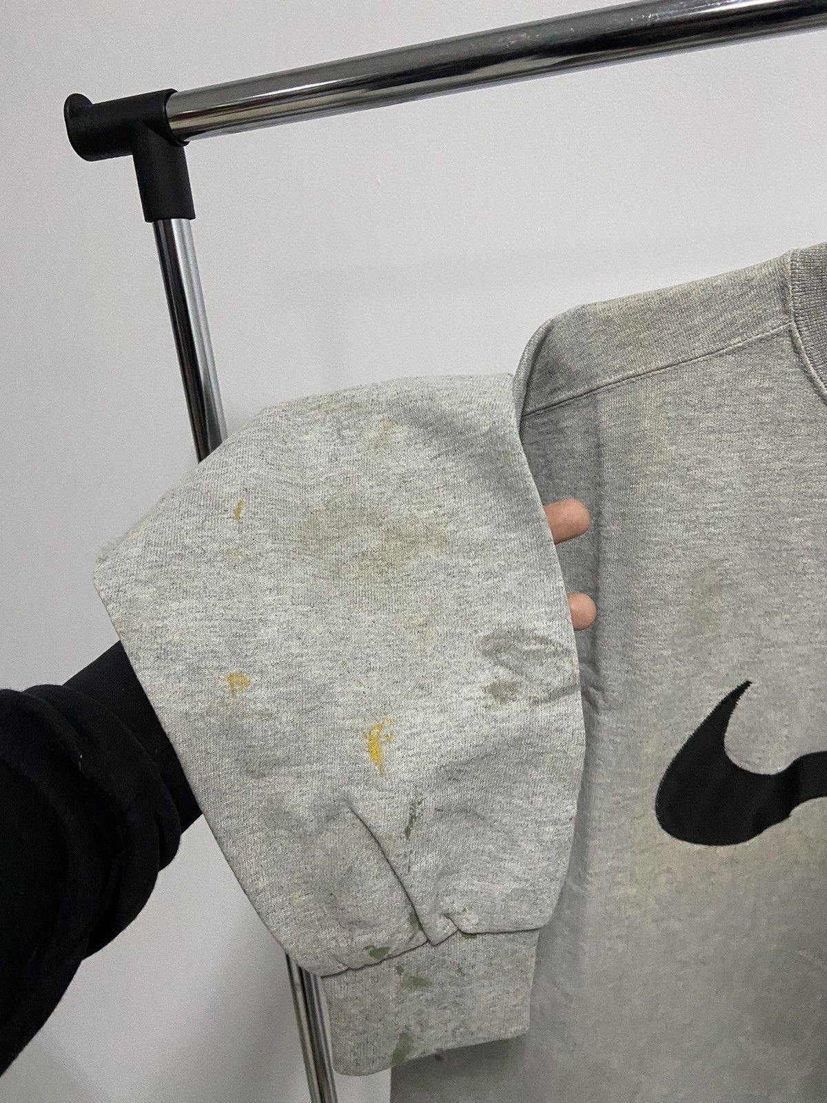 Nike × Vintage Nike Sweatshirt big swoosh Logo Vintage 90s Size US S / EU 44-46 / 1 - 9 Thumbnail