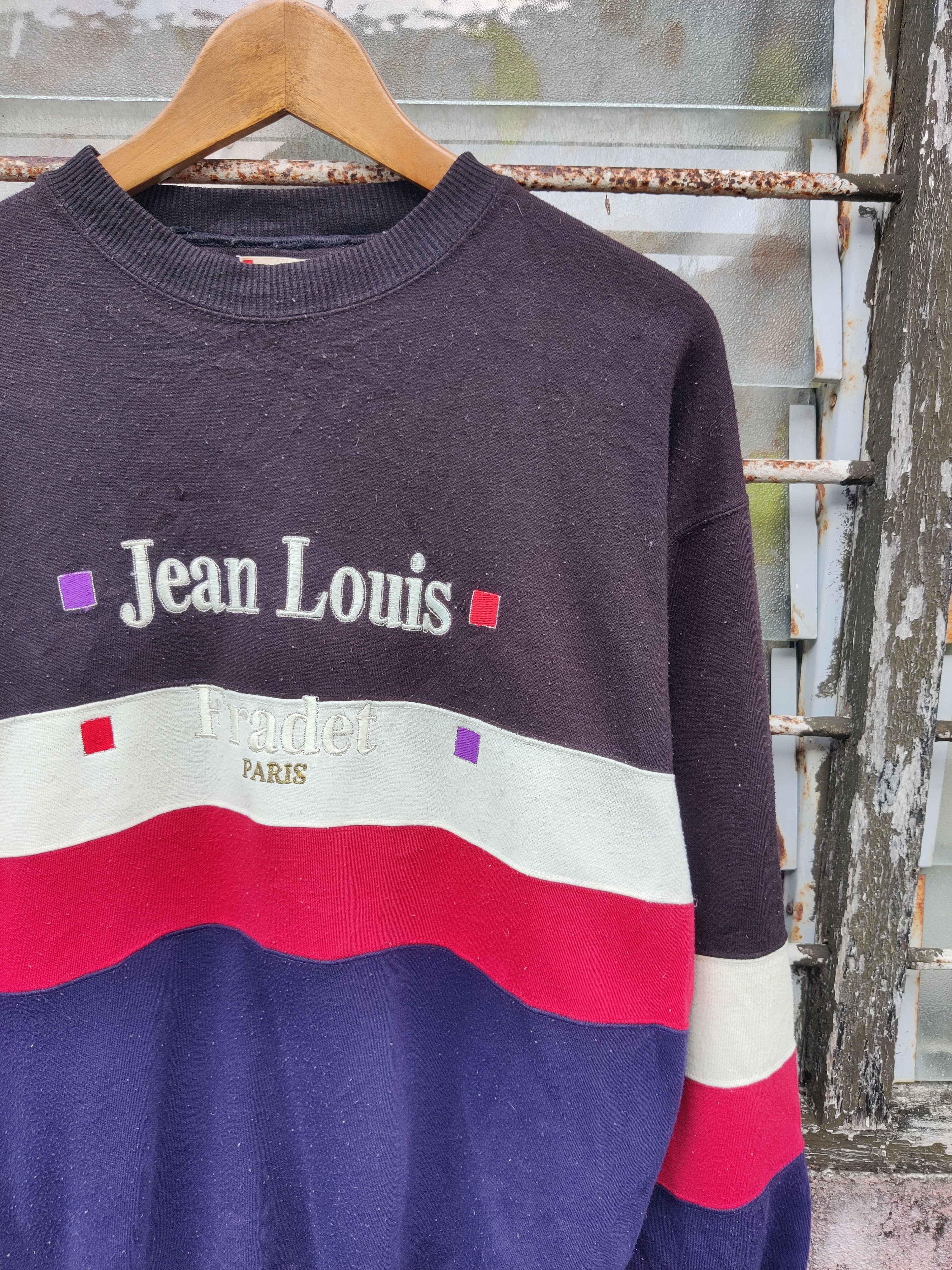 Vintage Vintage Archive Jean Louis Frader Paris Spellout Sweatshirt Size US M / EU 48-50 / 2 - 3 Thumbnail