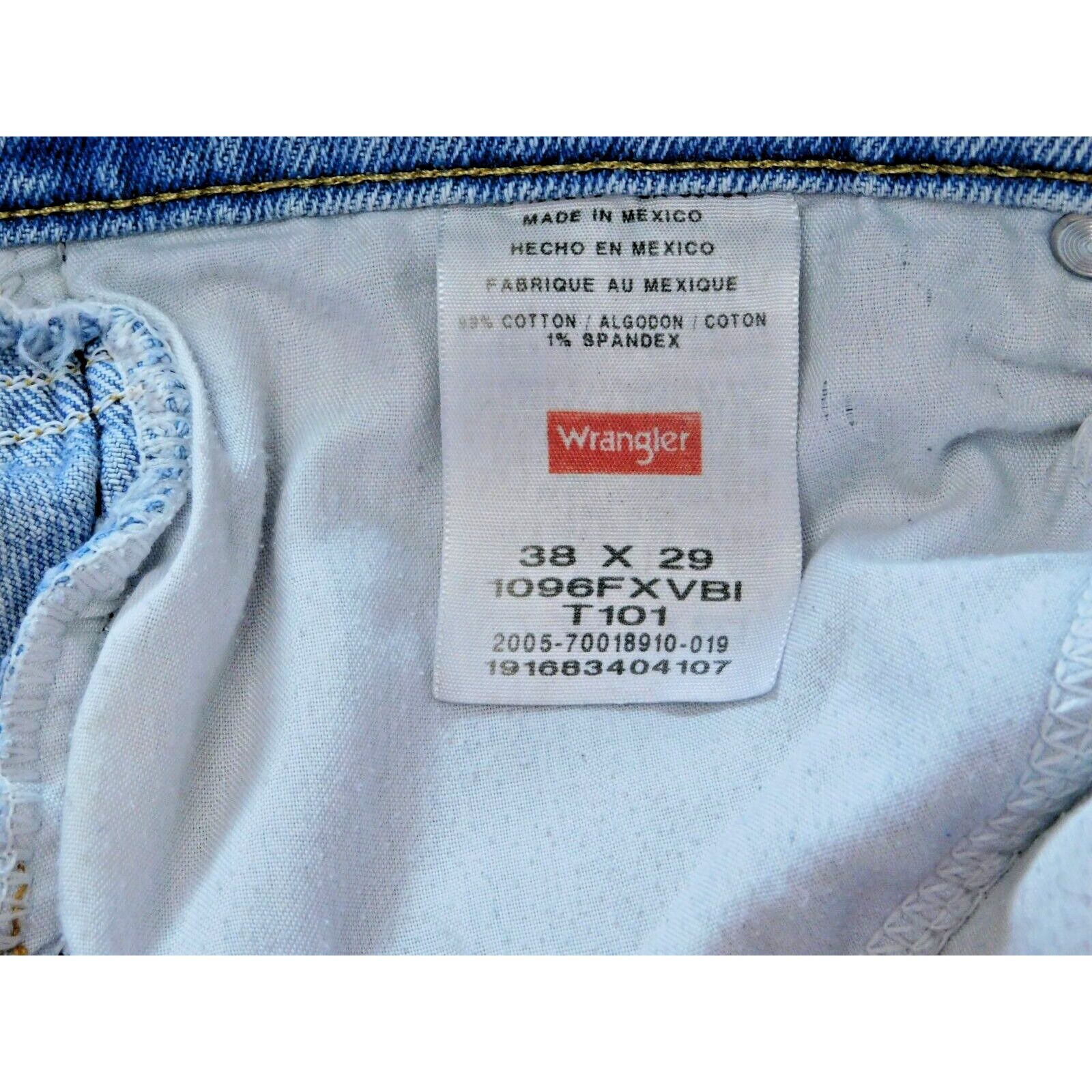 Wrangler Wrangler Light Blue Denim Straight Leg Jeans Men's 38x29 Size US 38 / EU 54 - 4 Thumbnail