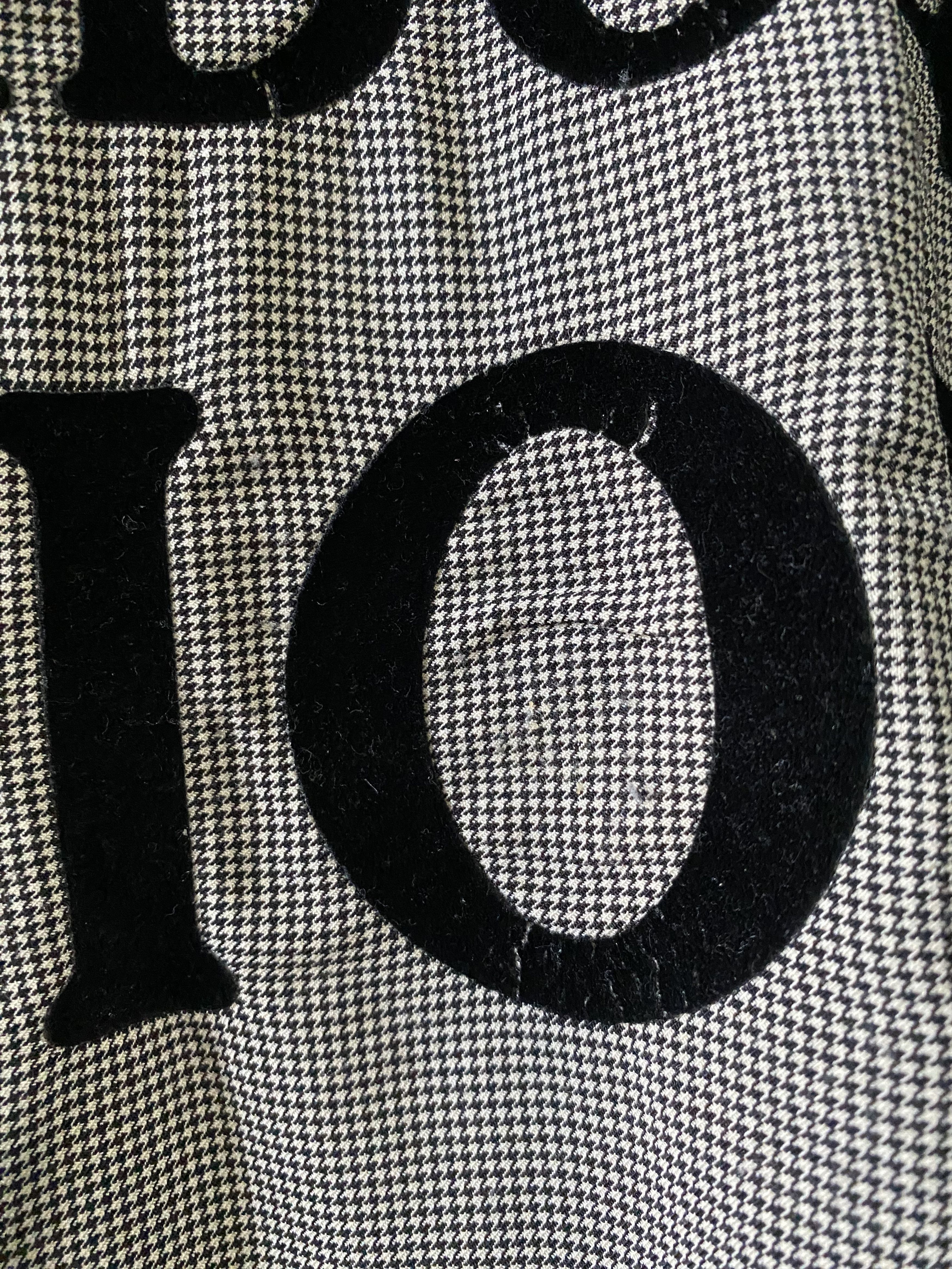 Dior Fall Winter 2002 "J'ADORE DIOR" Houndstooth Print Tank Top Size XS / US 0-2 / IT 36-38 - 10 Thumbnail