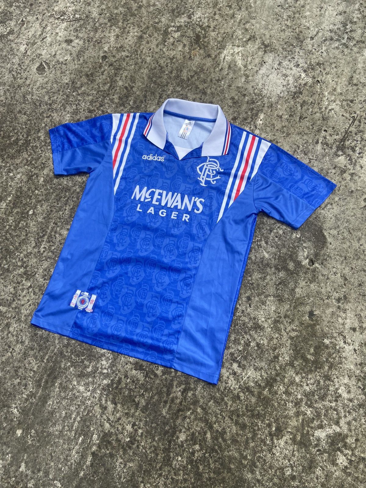 Adidas Vintage Adidas Glasgow Rangers Soccer Jersey Blokecore Rare ...