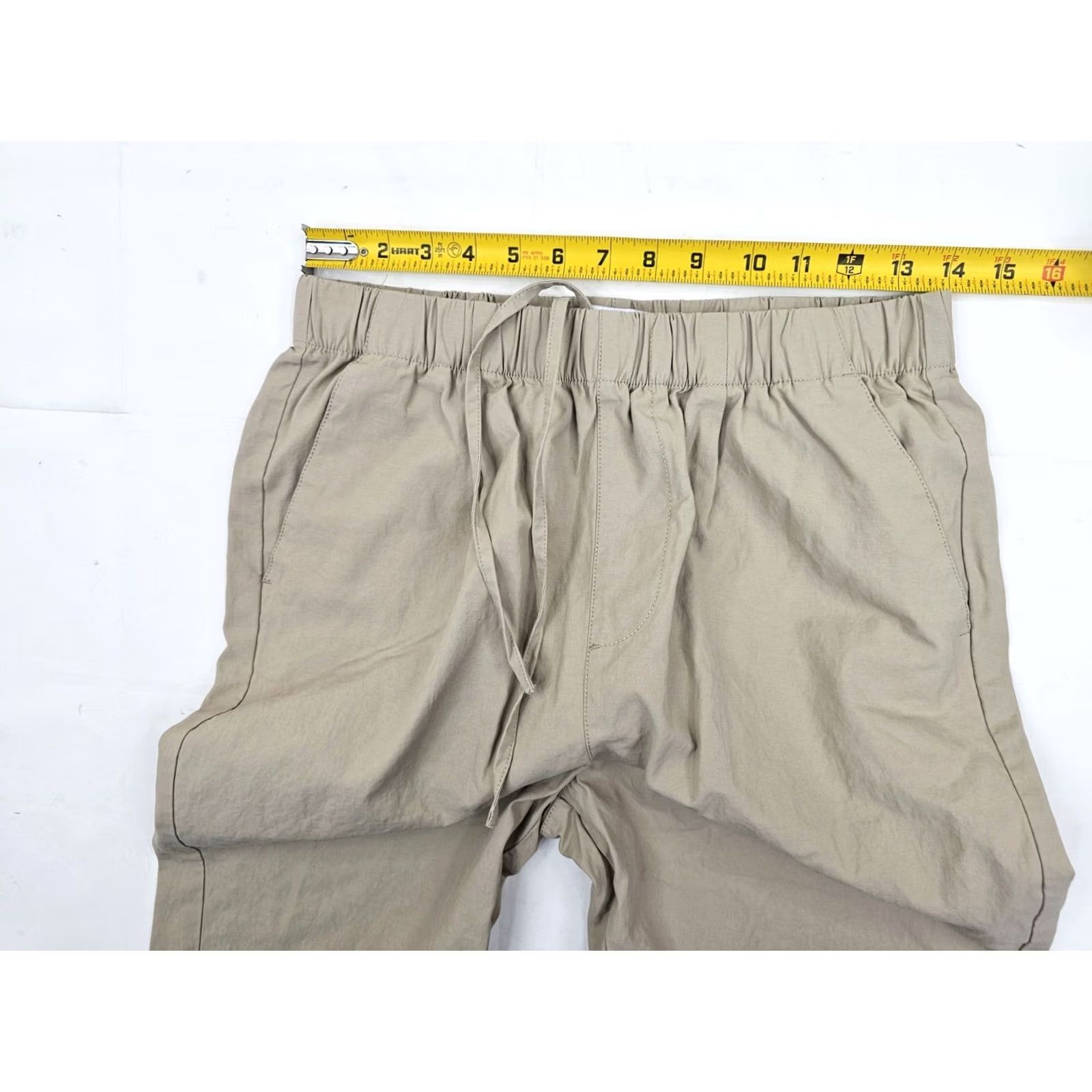 Topman TOPMAN Tapered Pants – Men 30x32 (Fits 30x27) | Pull-On Stretch Performance Khaki Front Zipper Pockets Casual Dress Workwear Shirtless? Size US 30 / EU 46 - 5 Thumbnail
