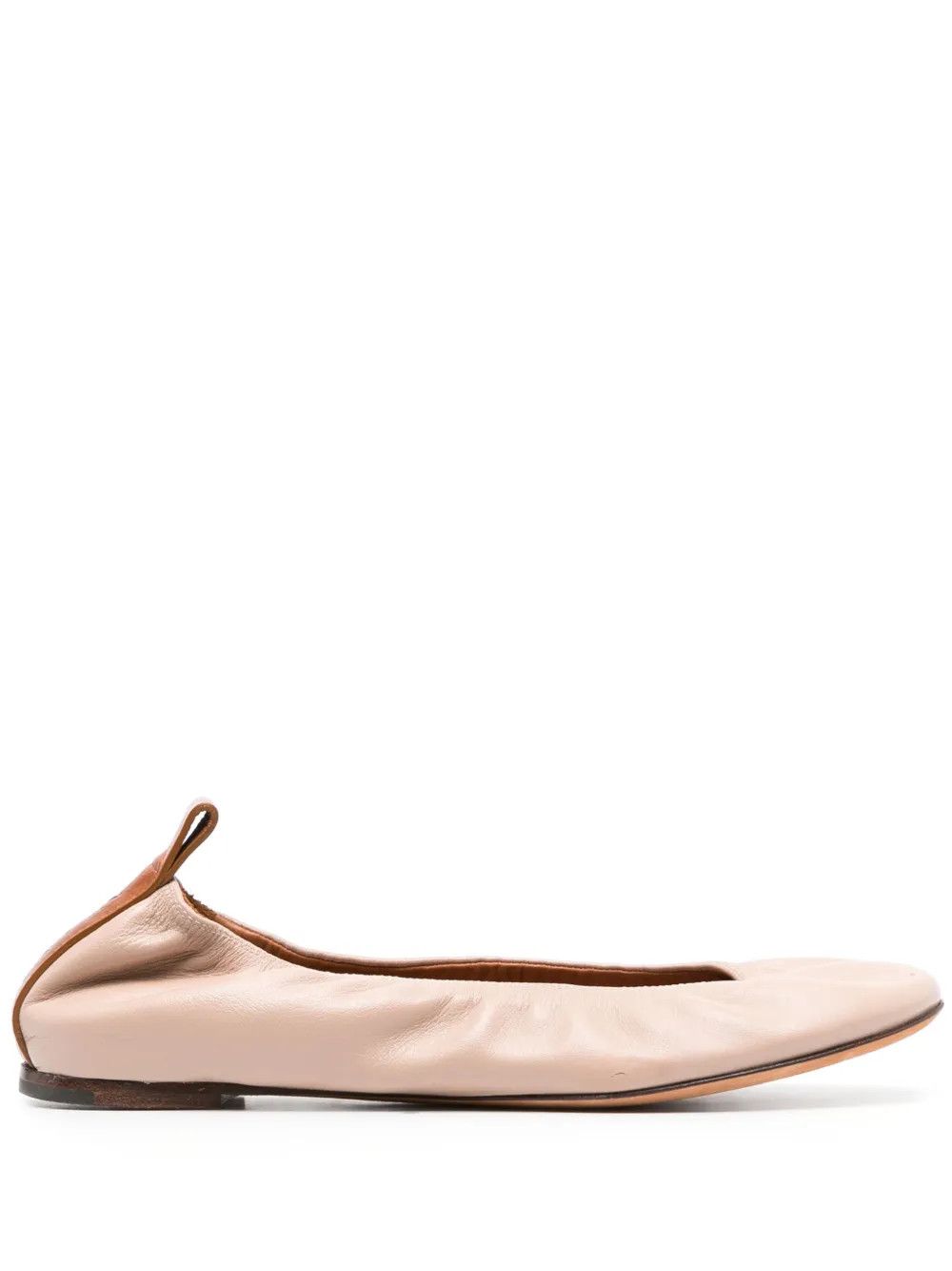 Lanvin o1y0326 Ballet Flats in Blush Size US 8 / IT 38 - 1 Thumbnail