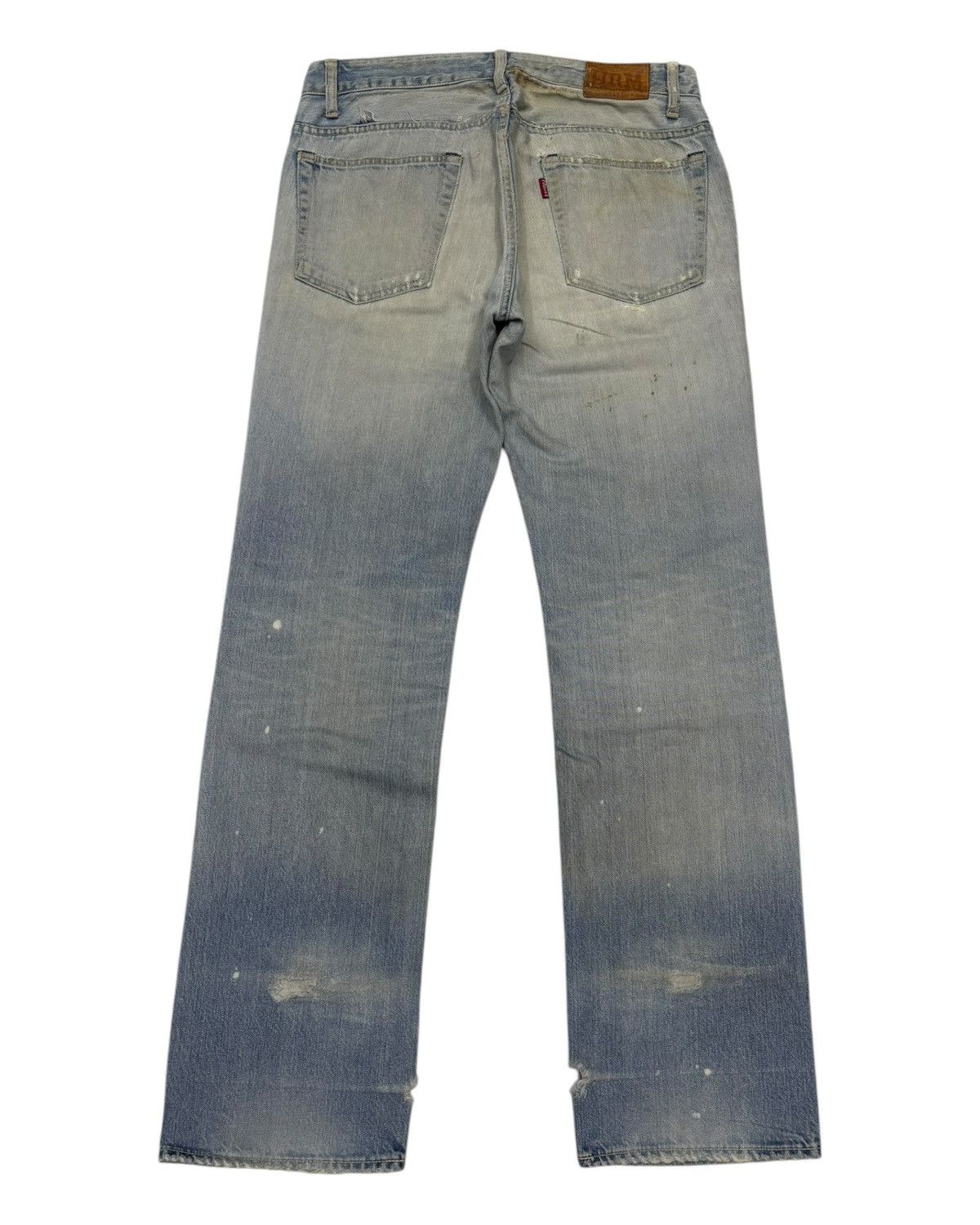 Blue Blue Japan × HOLLYWOOD RANCH MARKET HOLLYWOOD RANCH MARKET HP405 RIPPED THRASHED DISTRESS DENIM Size US 34 / EU 50 - 2 Thumbnail