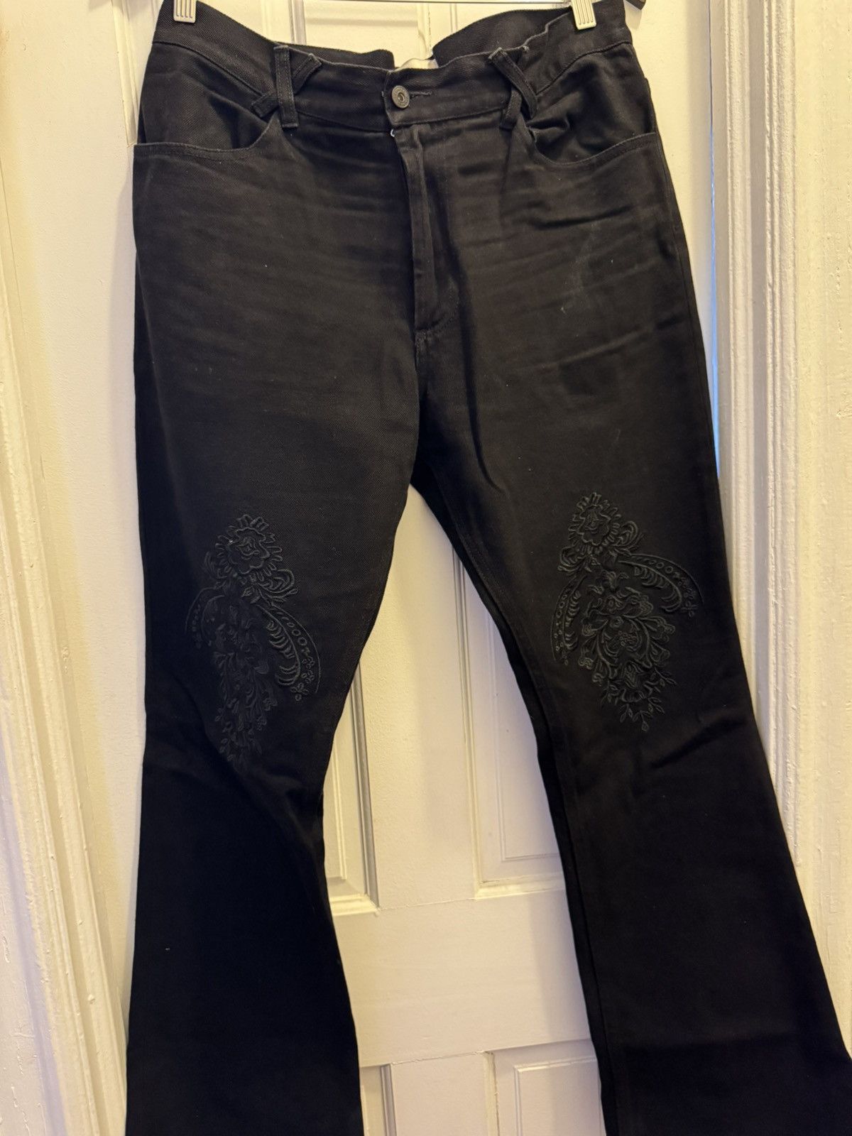 Sangiev Sangiev Flared Denim Black Size 34 | Grailed