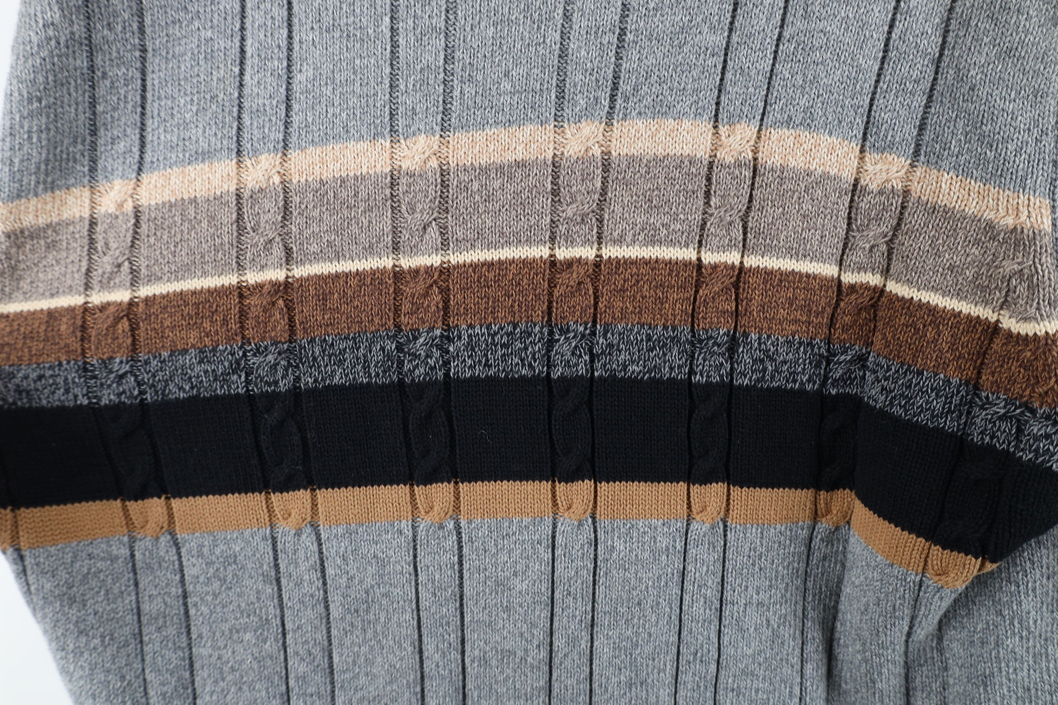 Vintage Vintage 90s Streetwear Block Cotton Ribbed Knit Sweater Size US XL / EU 56 / 4 - 5 Thumbnail