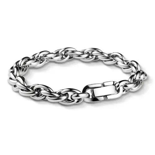 Japanese Brand Titanium Steel Link Chain Bracelet for Men Women Size ONE SIZE - 3 Thumbnail