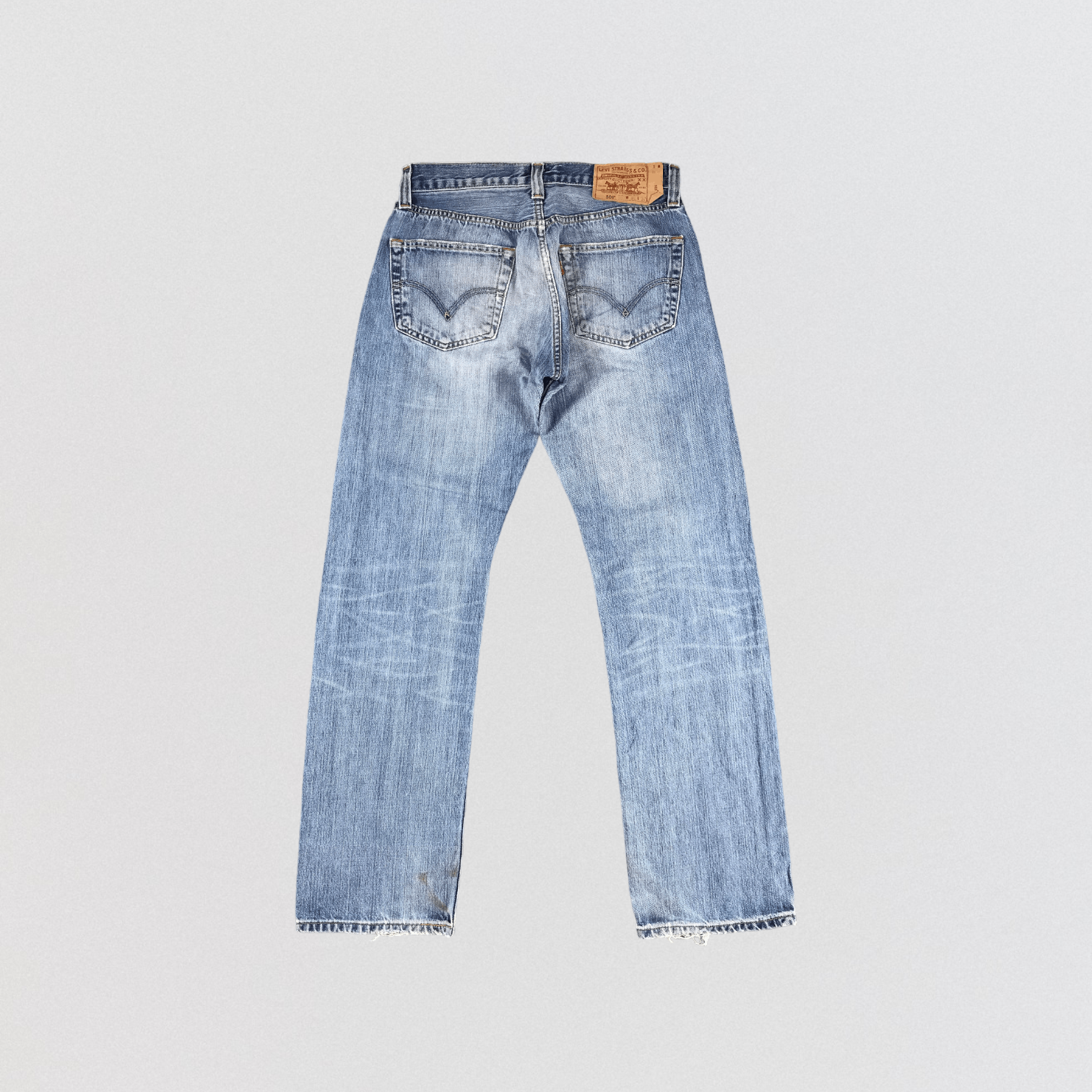 Levi's Vintage Light Wash Levis 501 Jeans-JM857 Size US 30 / EU 46 - 2 Thumbnail