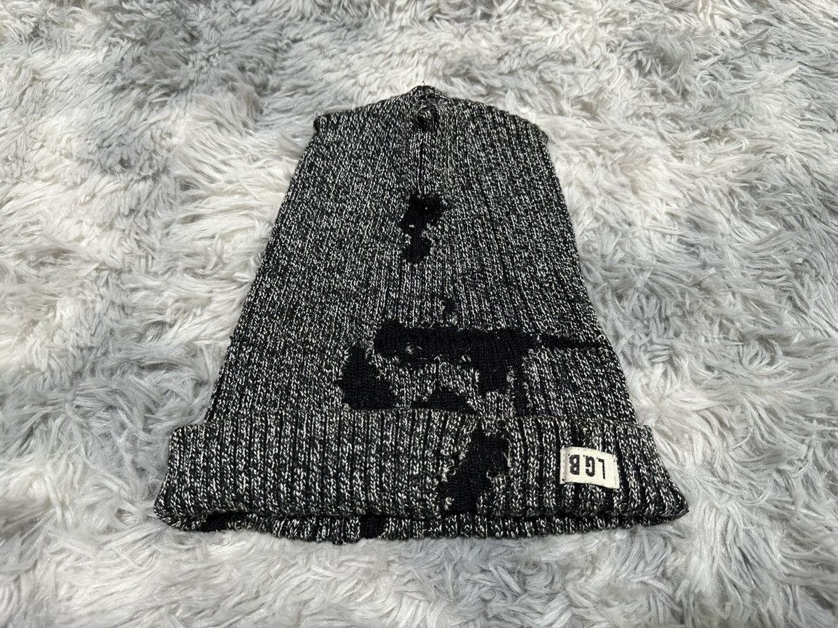 Le Grande Bleu (L.G.B.) 🔥Rare Y2K Archived L.G.B. Slash Knitted Beanie Size ONE SIZE - 1 Thumbnail