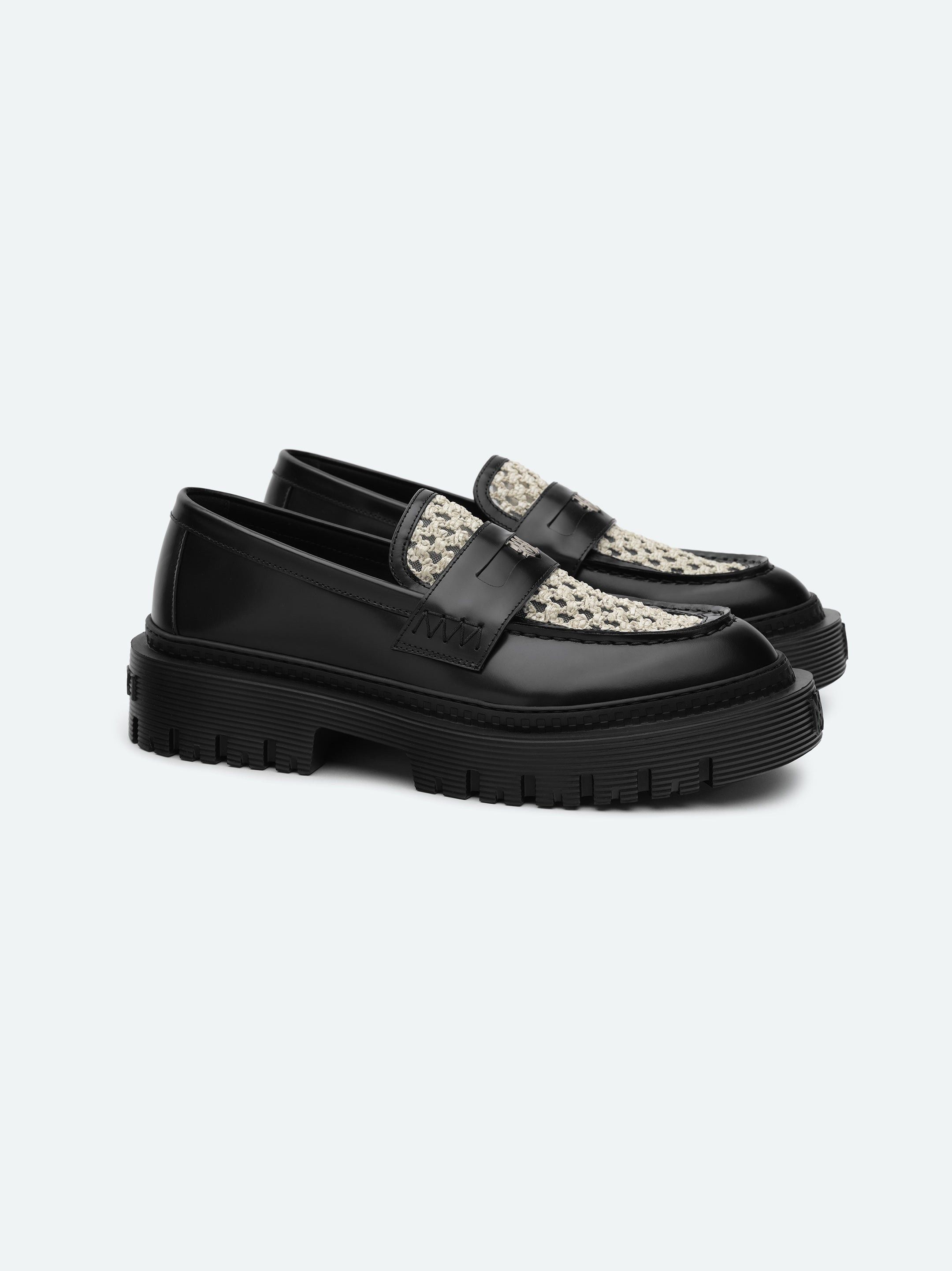 Amiri o1s1wg110525 Jumbo Loafers in Black/White Size US 8 / EU 41 - 2 Thumbnail
