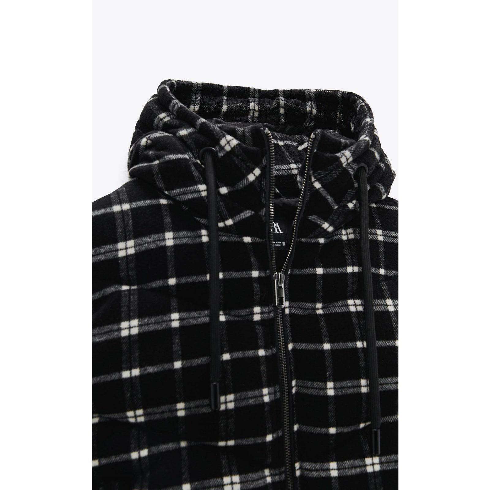 Zara Zara plaid quilted vest ecru/black Size XS / US 0-2 / IT 36-38 - 10 Thumbnail