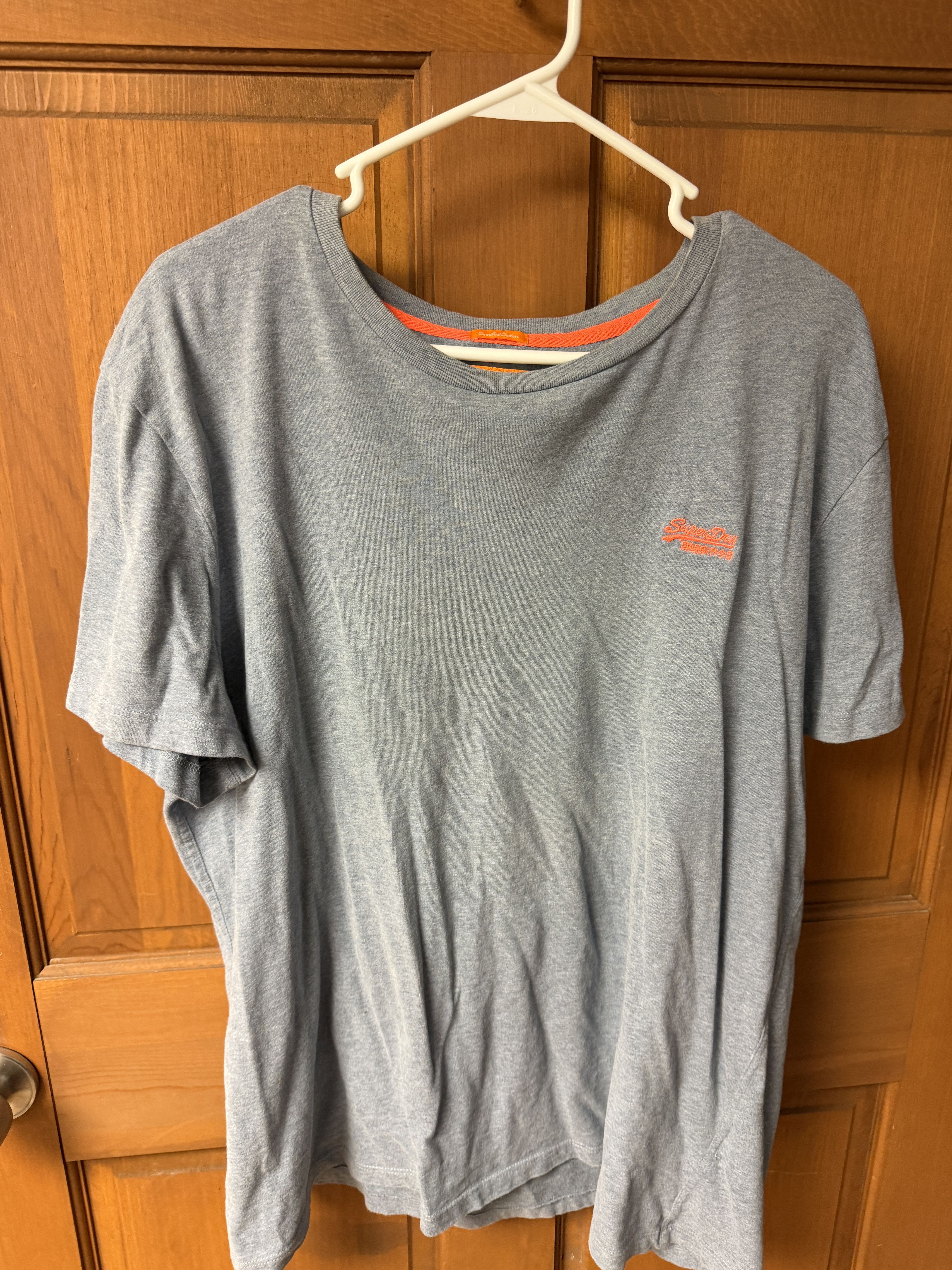 Superdry Superdry Men's Light Blue T- Shirt Size XXL Size US XXL / EU 58 / 5 - 1 Thumbnail