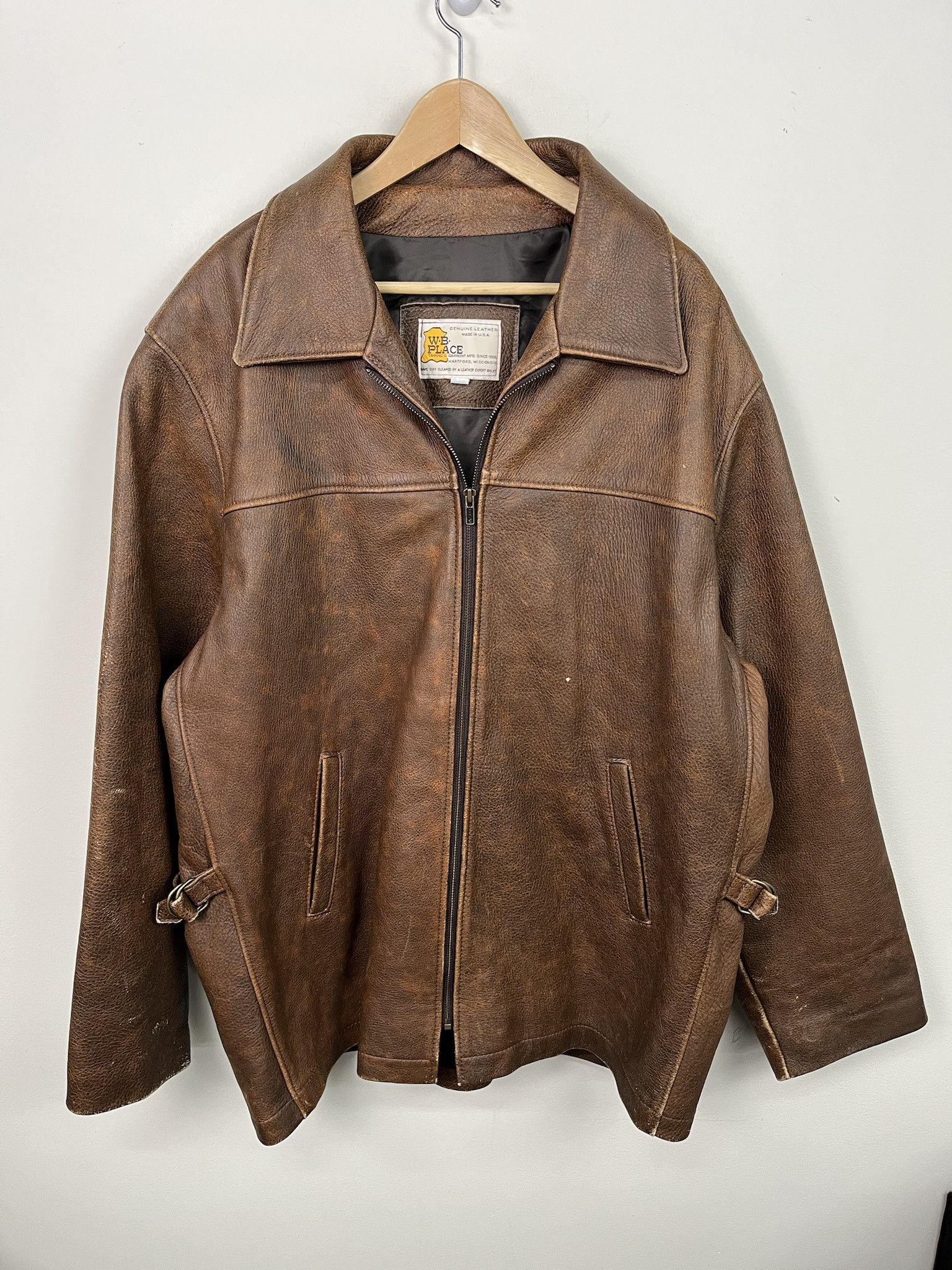 Leather Jacket × Wilsons Leather Vintage 90s Leather jacket