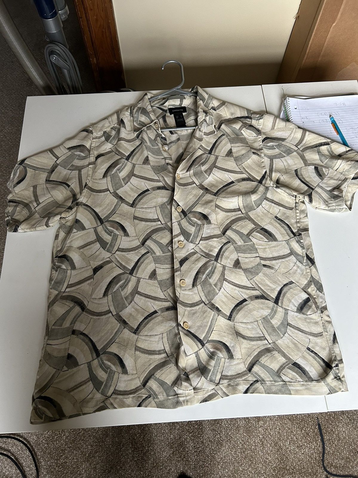 Liz Claiborne × Vintage Vintage Claiborne Abstract Pattern Button Up Shirt Size US L / EU 52-54 / 3 - 1 Thumbnail