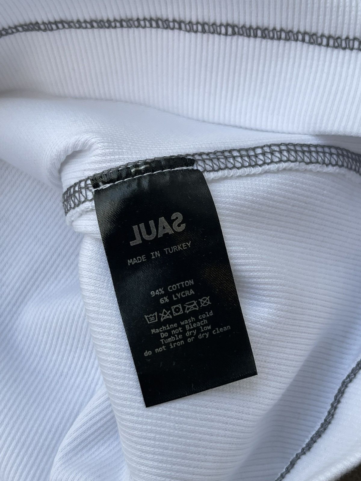 Saul Nash !DS! SS23 Saul Nash White Overlock Stitch Tank Top Size US M / EU 48-50 / 2 - 16 Thumbnail