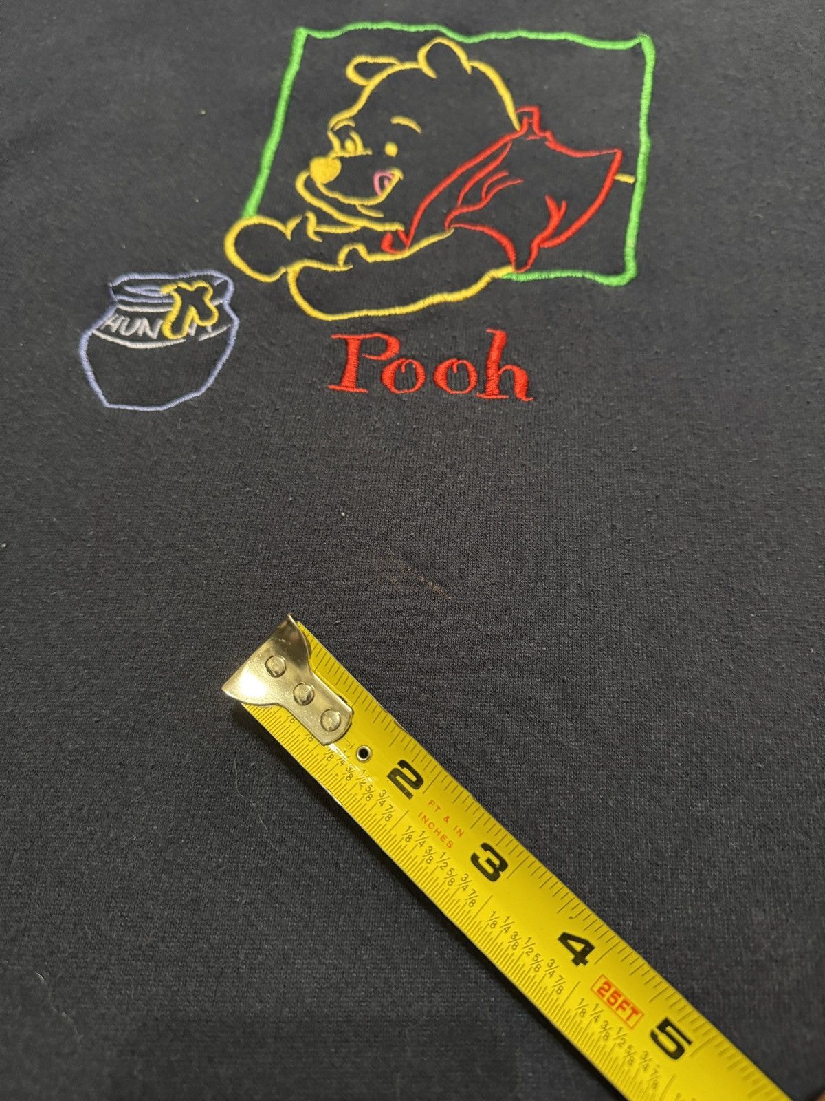 Disney × Vintage Vintage 90s Winnie The Pooh Cropped Crewneck Sweatshirt Size L / US 10 / IT 46 - 10 Thumbnail