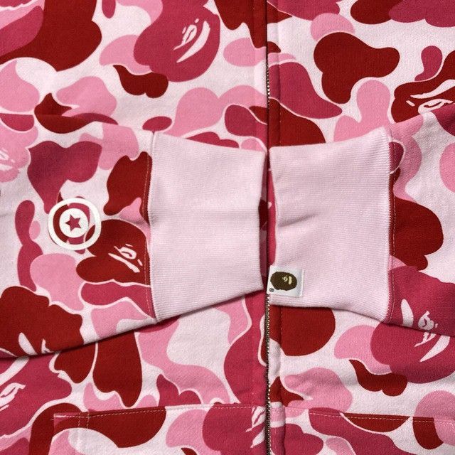Bape BAPE ABC Camo Pink Crystal Stone Shark Full Zip Hoodie APE Size US XXL / EU 58 / 5 - 7 Thumbnail