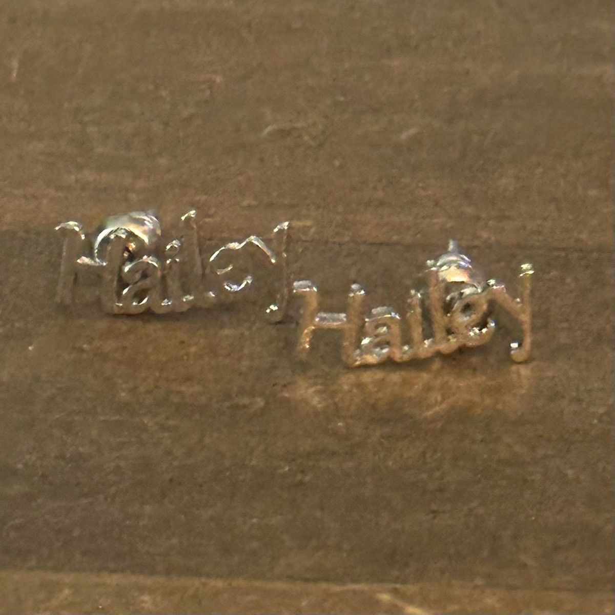 Other Silver tone name Hailey stud earrings Size ONE SIZE - 2 Thumbnail