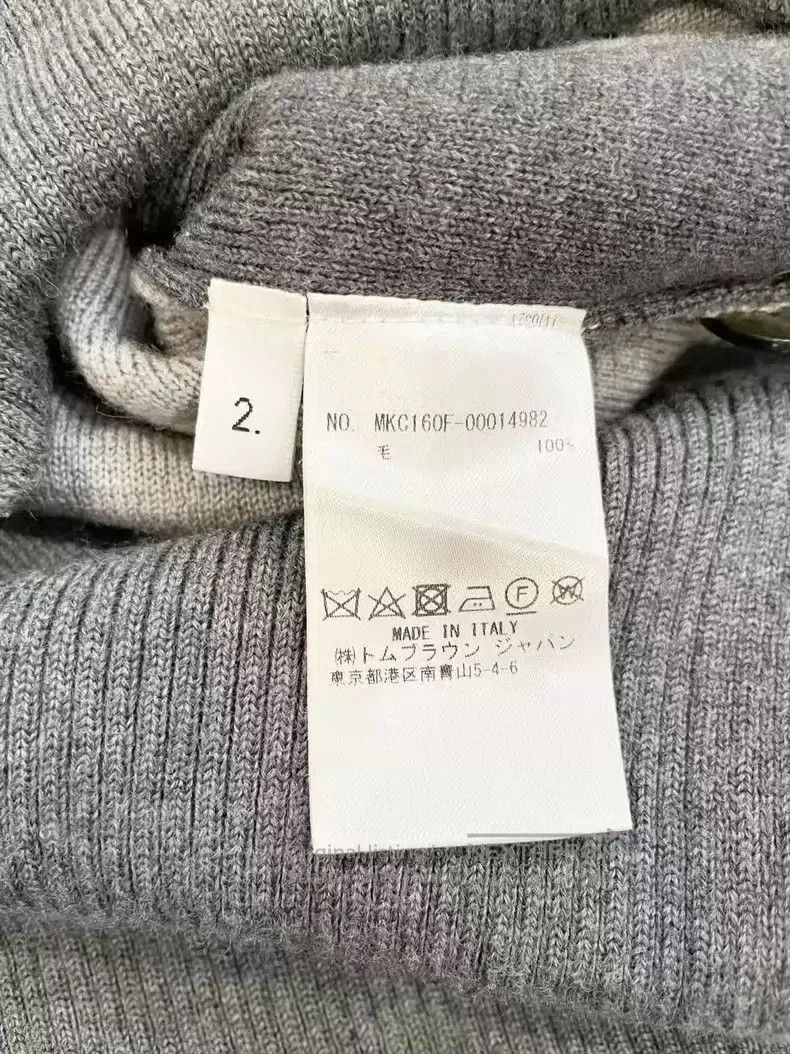 Thom Browne Thom Browne Classic gray woolen knitted cardigan Size US M / EU 48-50 / 2 - 6 Thumbnail