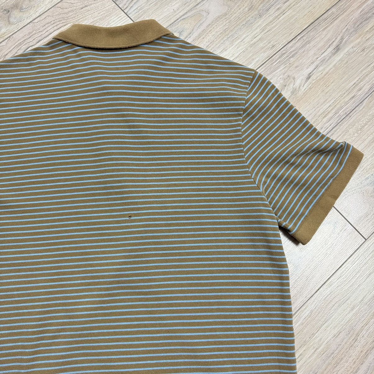 Other Vintage Lacoste Brown/Baby Blue Striped Polo T-Shirt Size US M / EU 48-50 / 2 - 16 Thumbnail
