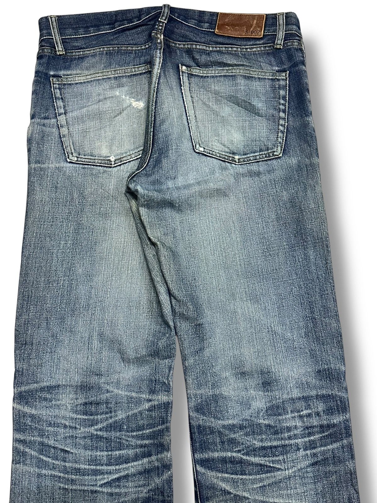 Uniqlo Vintage Uniqlo Distressed Ripped Jean Baggy Loose Faded Wash Size US 32 / EU 48 - 6 Thumbnail