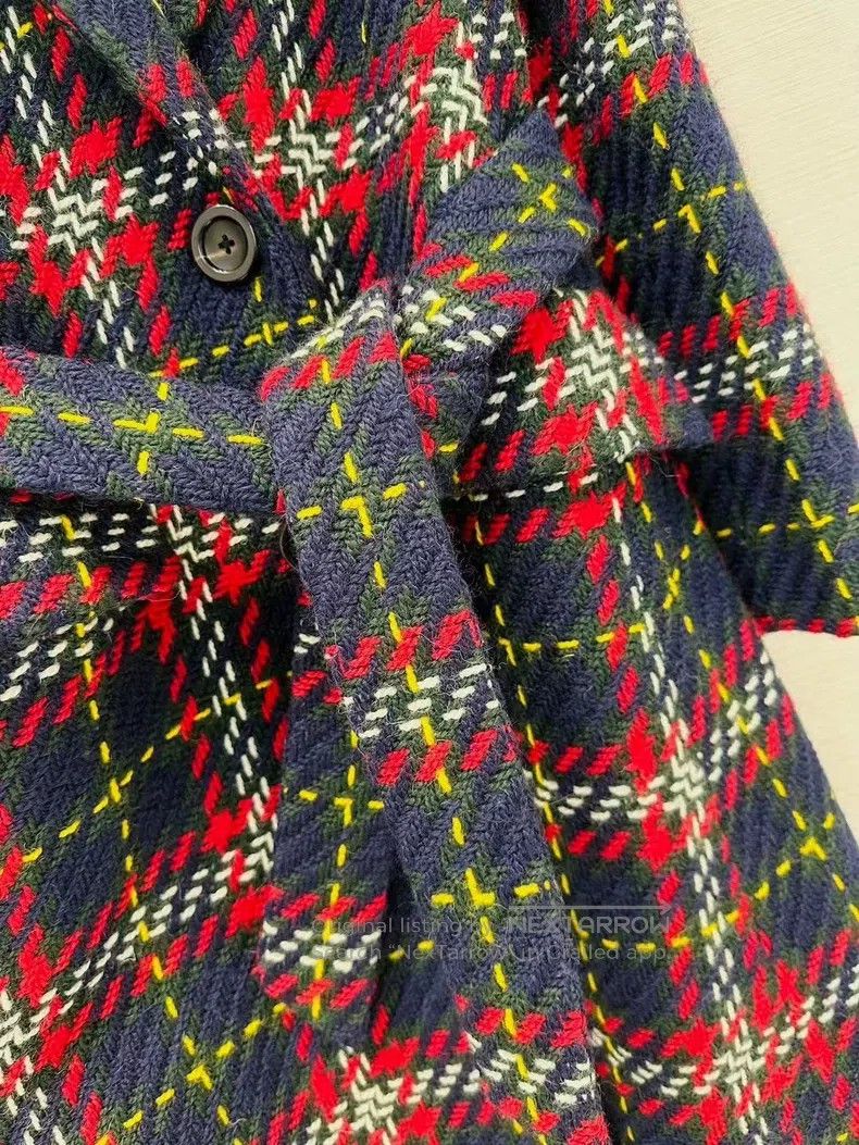 Miu Miu Miu Miu 38 Wool collar plaid coat Size M / US 6-8 / IT 42-44 - 4 Thumbnail