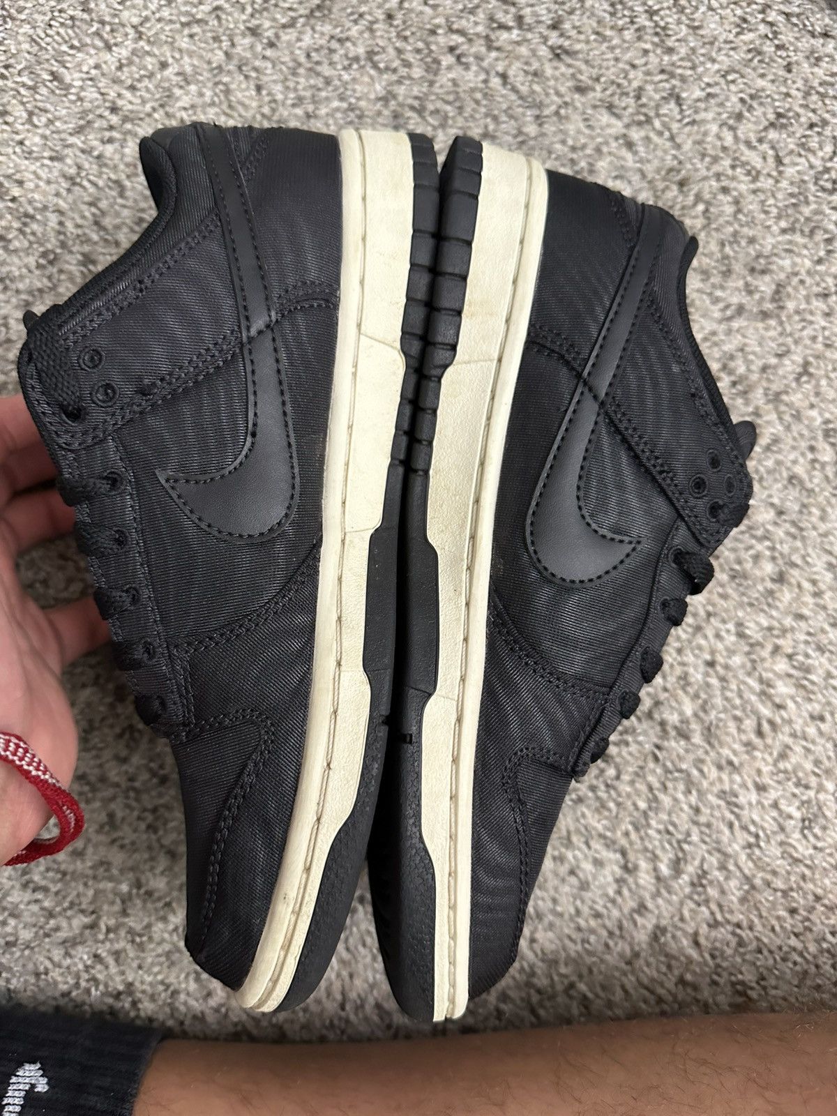 Nike Nike dunk low black canvas sail white - size 6 Size US 6 / EU 39 - 2 Thumbnail