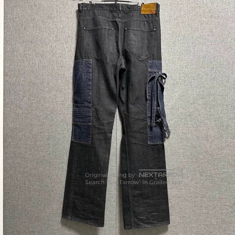Louis Vuitton Louis Vuitton SS22 Bow Made Old Ripped Jeans Size US 33 - 2 Thumbnail