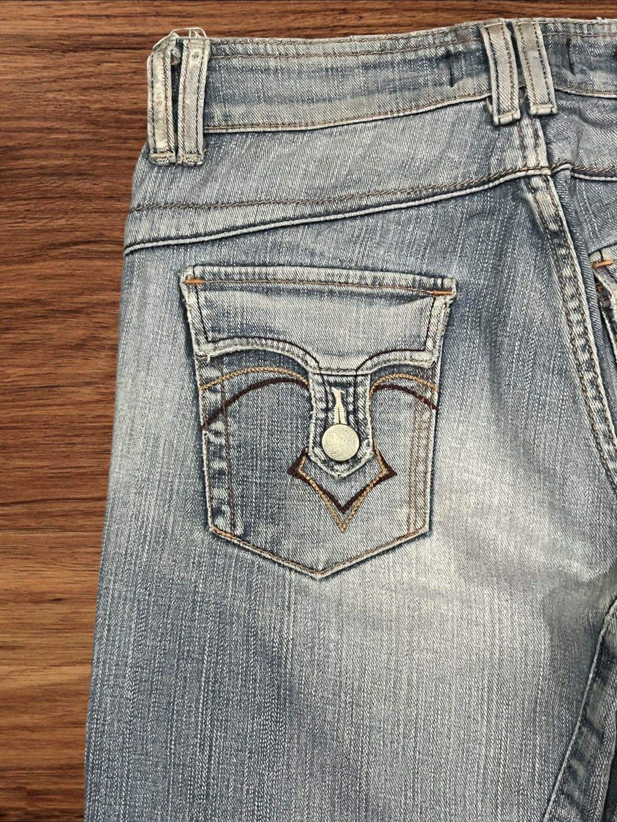 Edwin × Japanese Brand Vintage Japanese Brand Edwin Venus Blue Washed Flare Jeans Size 28" / US 6 / IT 42 - 9 Thumbnail