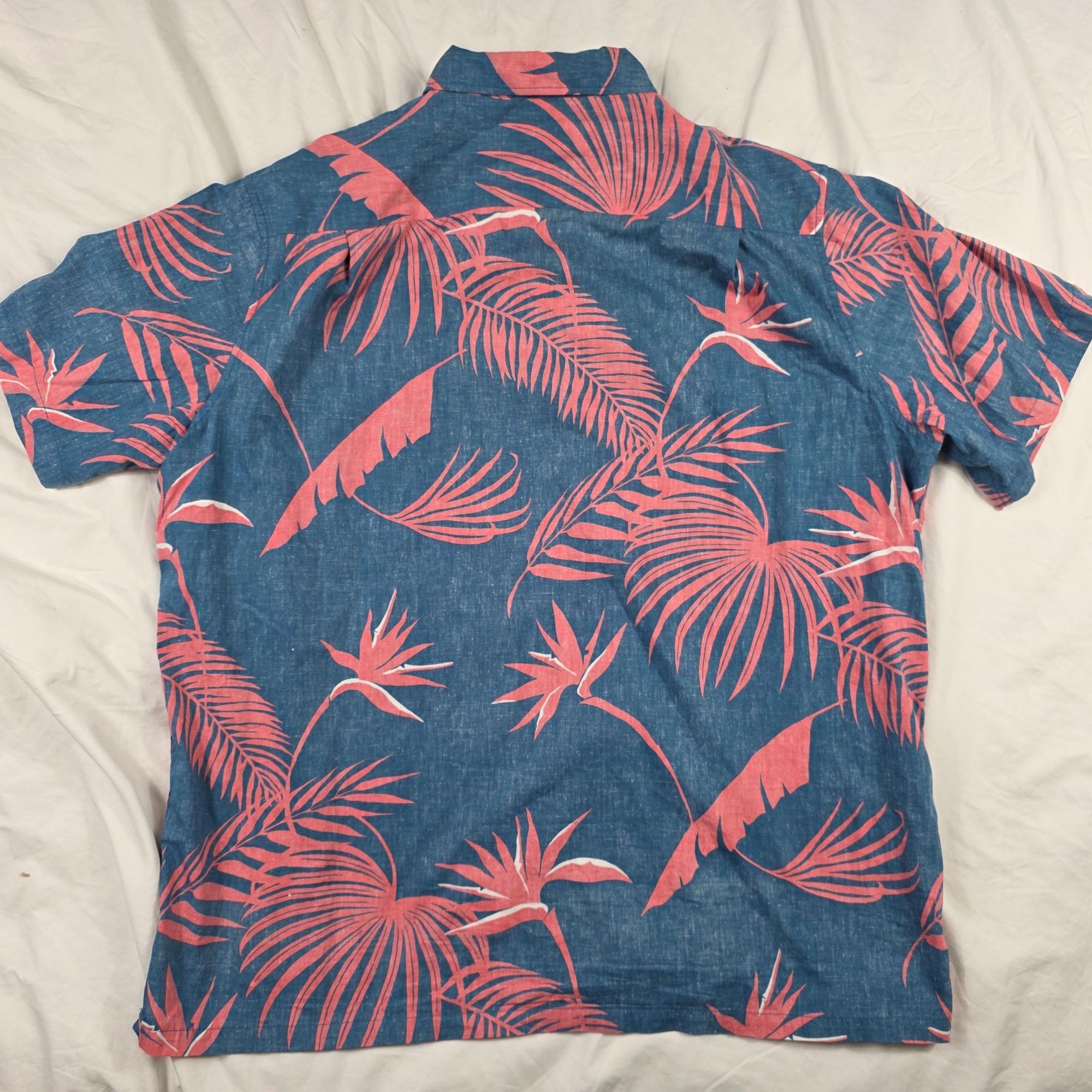 Reyn Spooner Reyn Spooner Mens Size XL Blue Red Hawaiian Shirt Tropical Size US XL / EU 56 / 4 - 2 Thumbnail