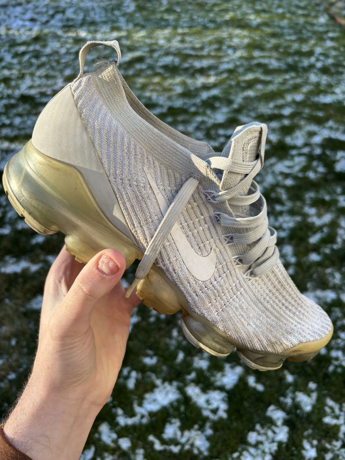 Nike Nike Vapormax Flyknit 3 Pure Platinum 2019 Size 9.5 Size US 9.5 / EU 42-43 - 1 Thumbnail