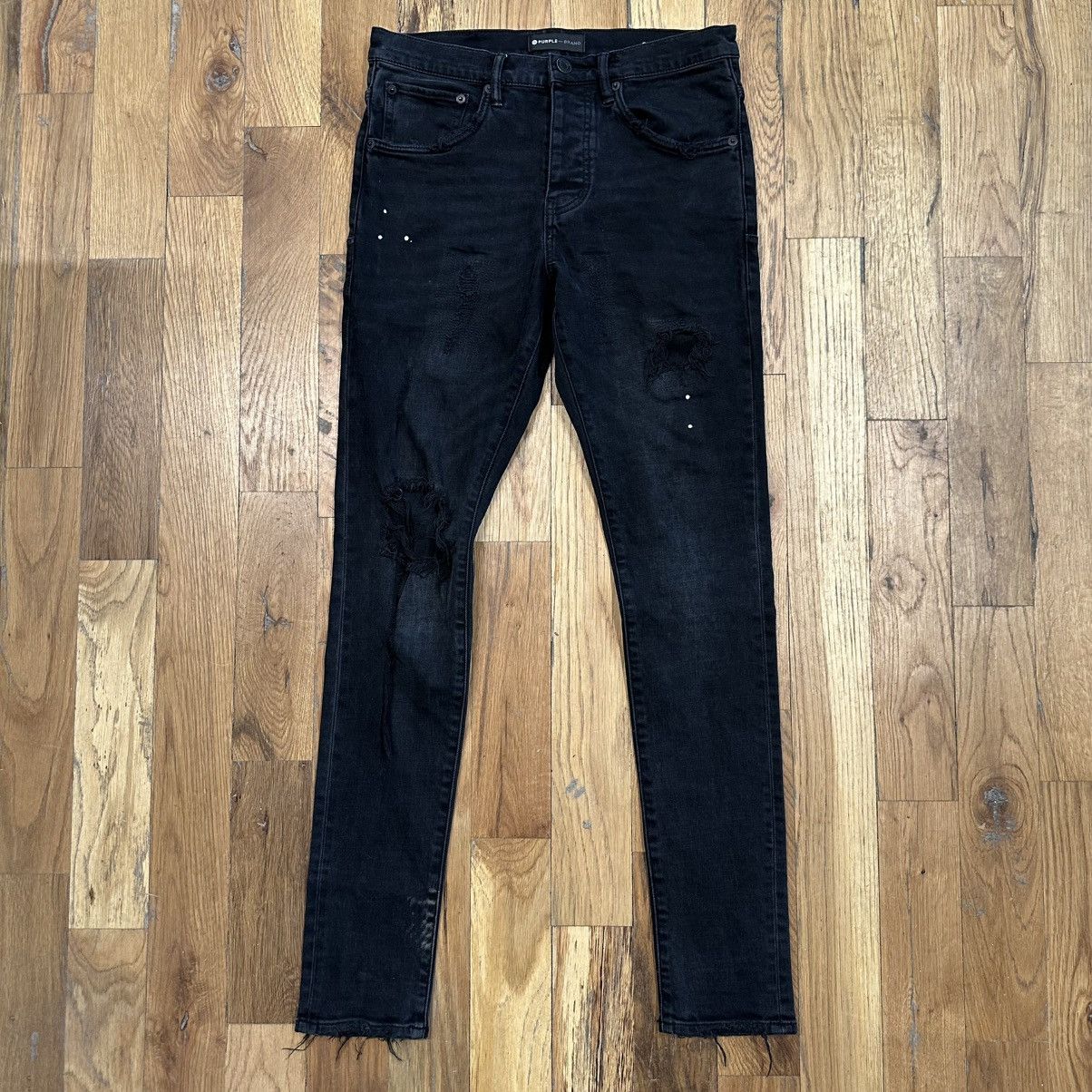 Purple Brand Purple Brand Plain Black Denim Jeans Size 29 | Grailed