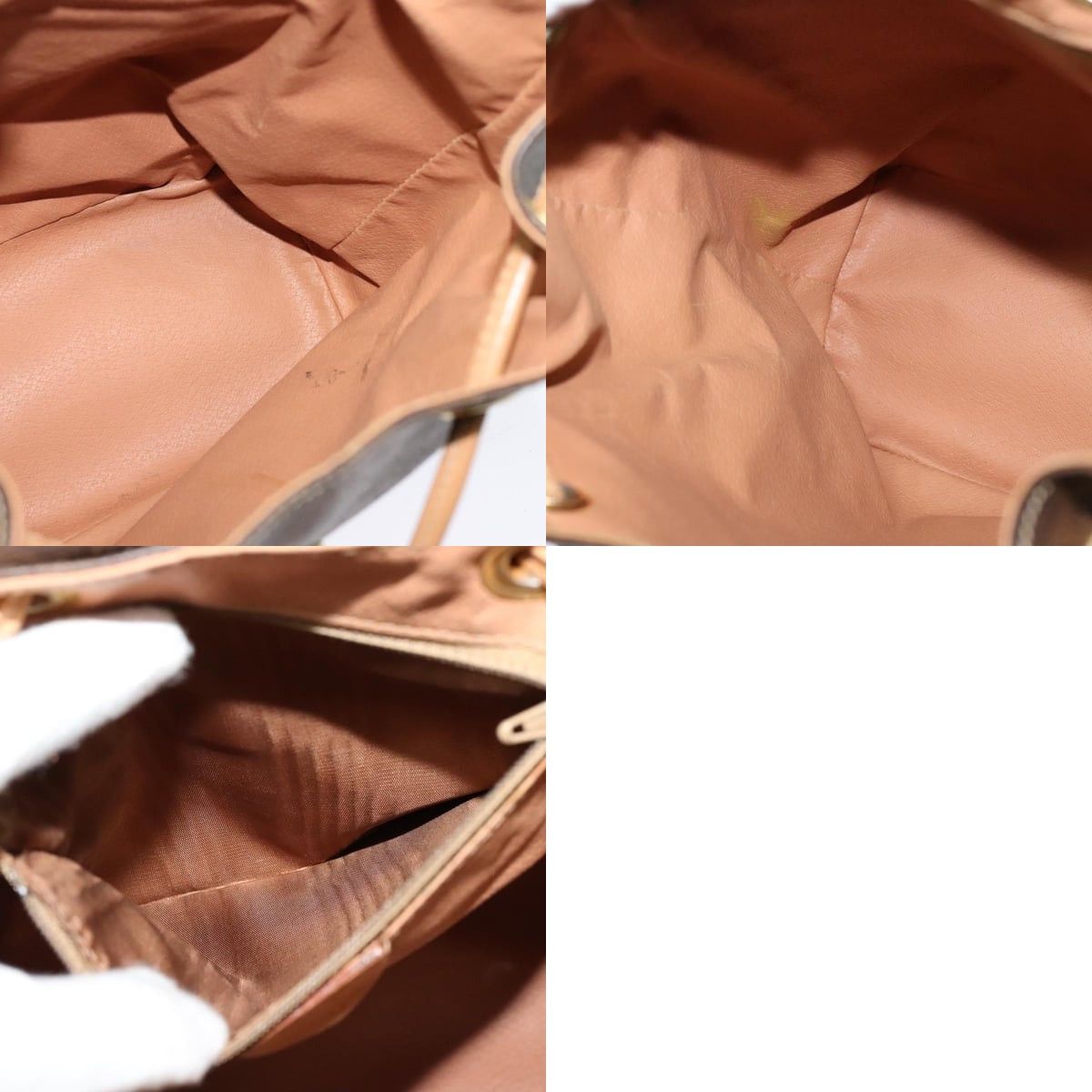 Celine CELINE Macadam Canvas Backpack Pvc Leather Brown Gold Size ONE SIZE - 12 Thumbnail