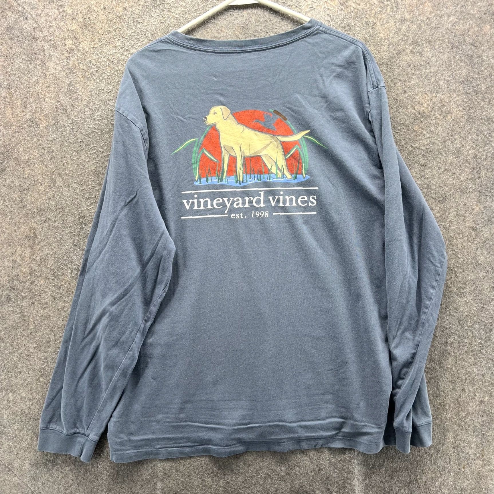 Vineyard Vines Vineyard Vines Shirt Mens XL Blue Long Sleeve Dog Logo Graphic Tee Tagless Size US XL / EU 56 / 4 - 7 Thumbnail