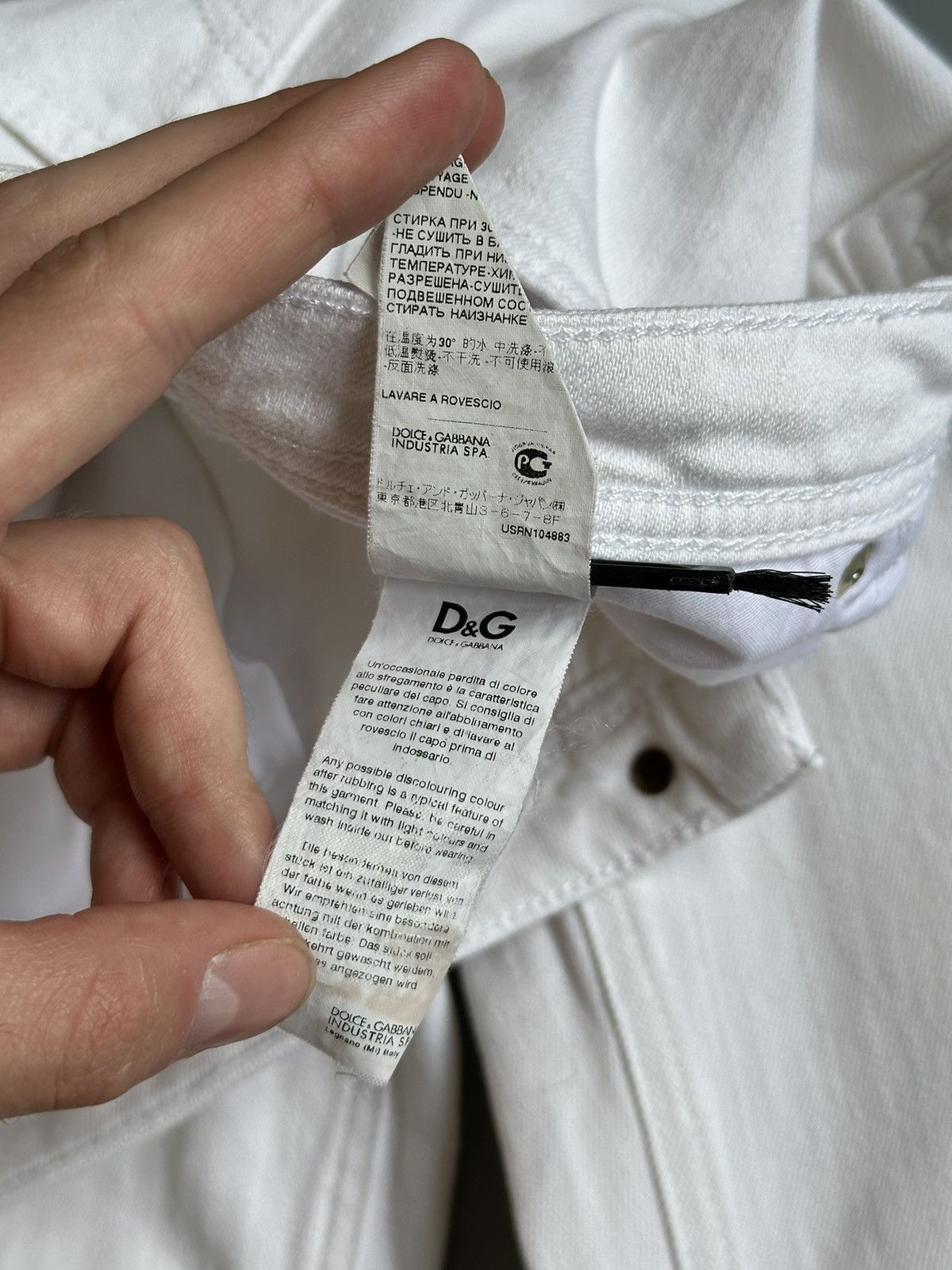Dolce & Gabbana Vintage Dolce & Gabbana Women White Tight Fit Jeans Size 29 Size 29" - 11 Thumbnail