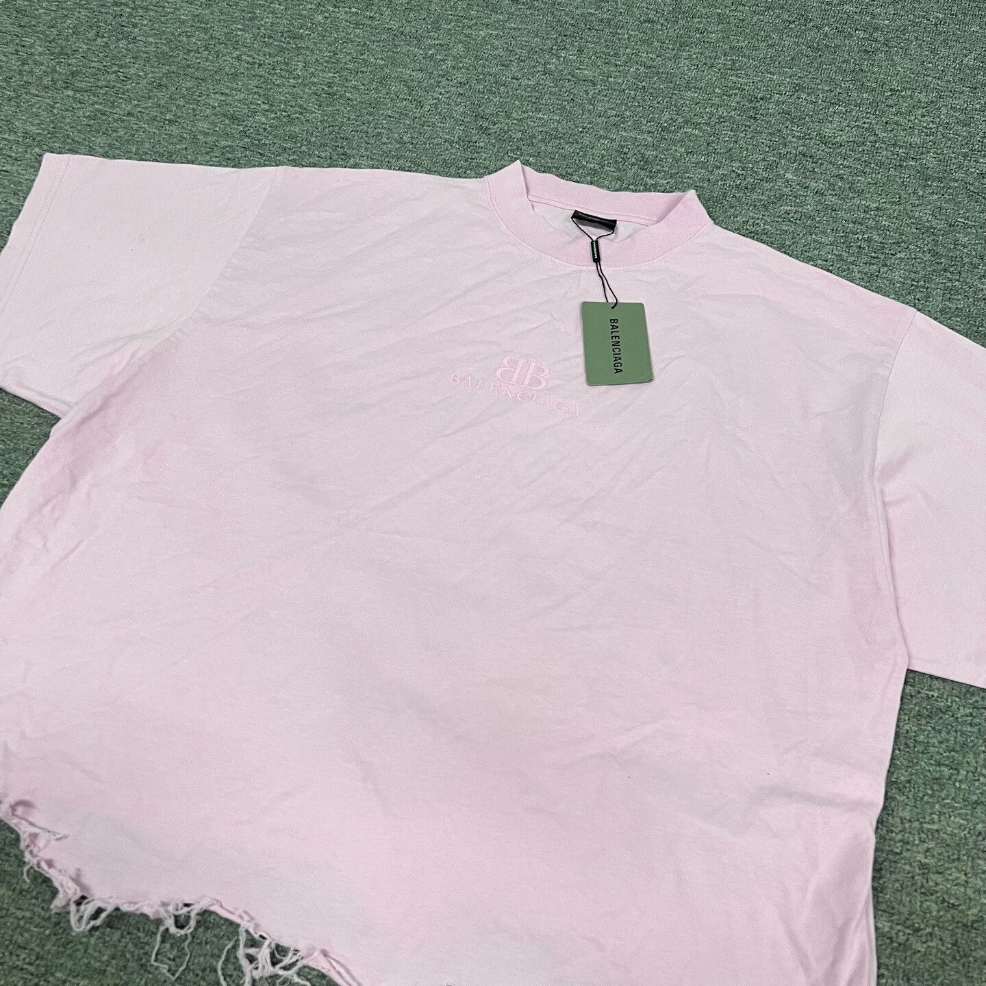 Balenciaga balenciaga distressed logo short-sleeve top Size US L / EU 52-54 / 3 - 3 Thumbnail
