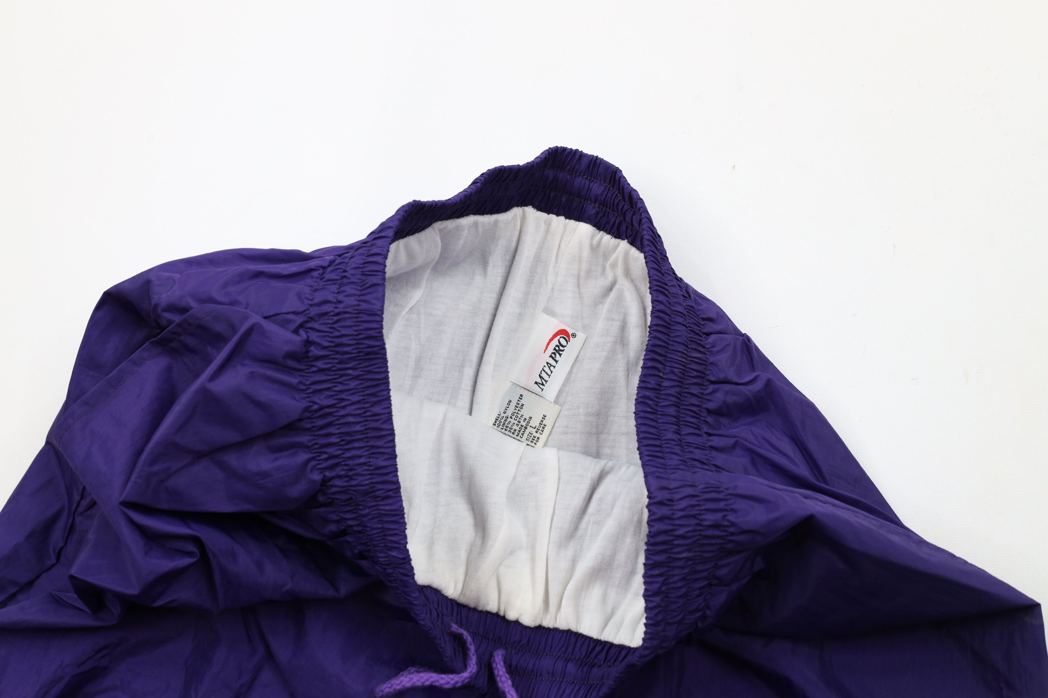Vintage Vintage 90s Streetwear Blank Lined Windbreaker Joggers Pants Size US 36 / EU 52 - 9 Thumbnail