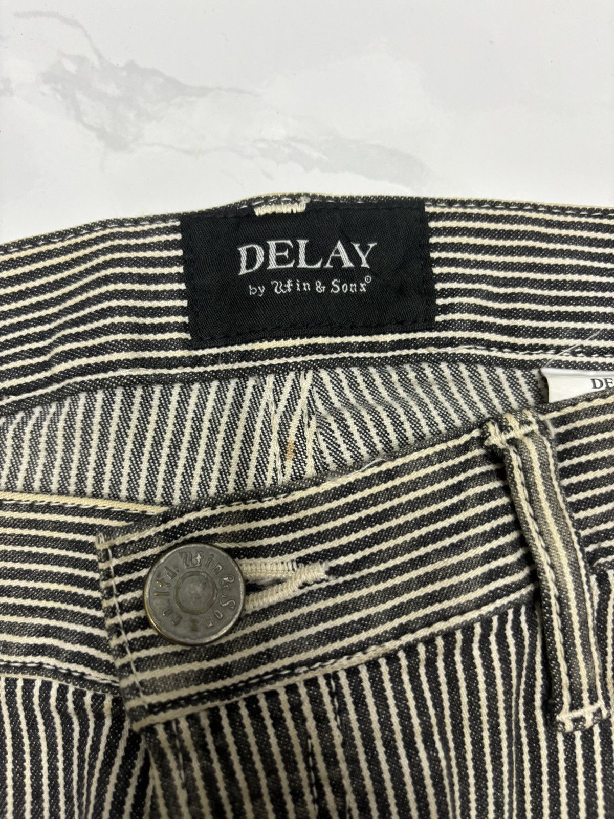 If Six Was Nine MADE IN JAPAN DELAY BY UFIN & SONS STRIPED PANTS STAIN Size US 32 / EU 48 - 8 Thumbnail