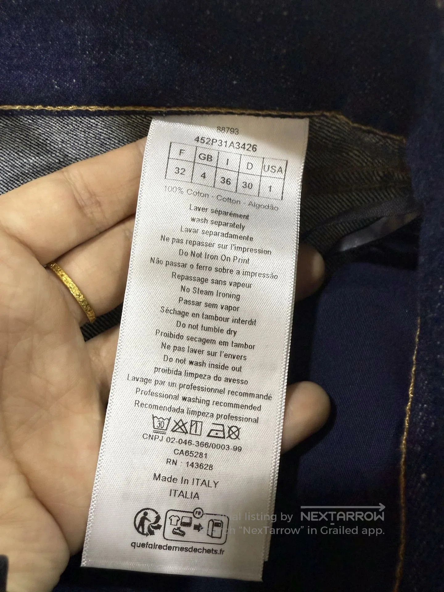 Dior Dior Monogram Cuffed Jeans. Size US 32 / EU 48 - 4 Thumbnail