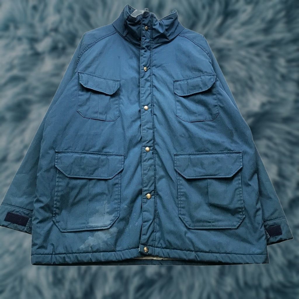 Vintage VINTAGE Woolrich Parka Field Jacket Men XL Blue Hunting 4 Pocket Parka Coat Jacket Long Zip Pockets Casual Mens Size US XL / EU 56 / 4 - 1 Thumbnail