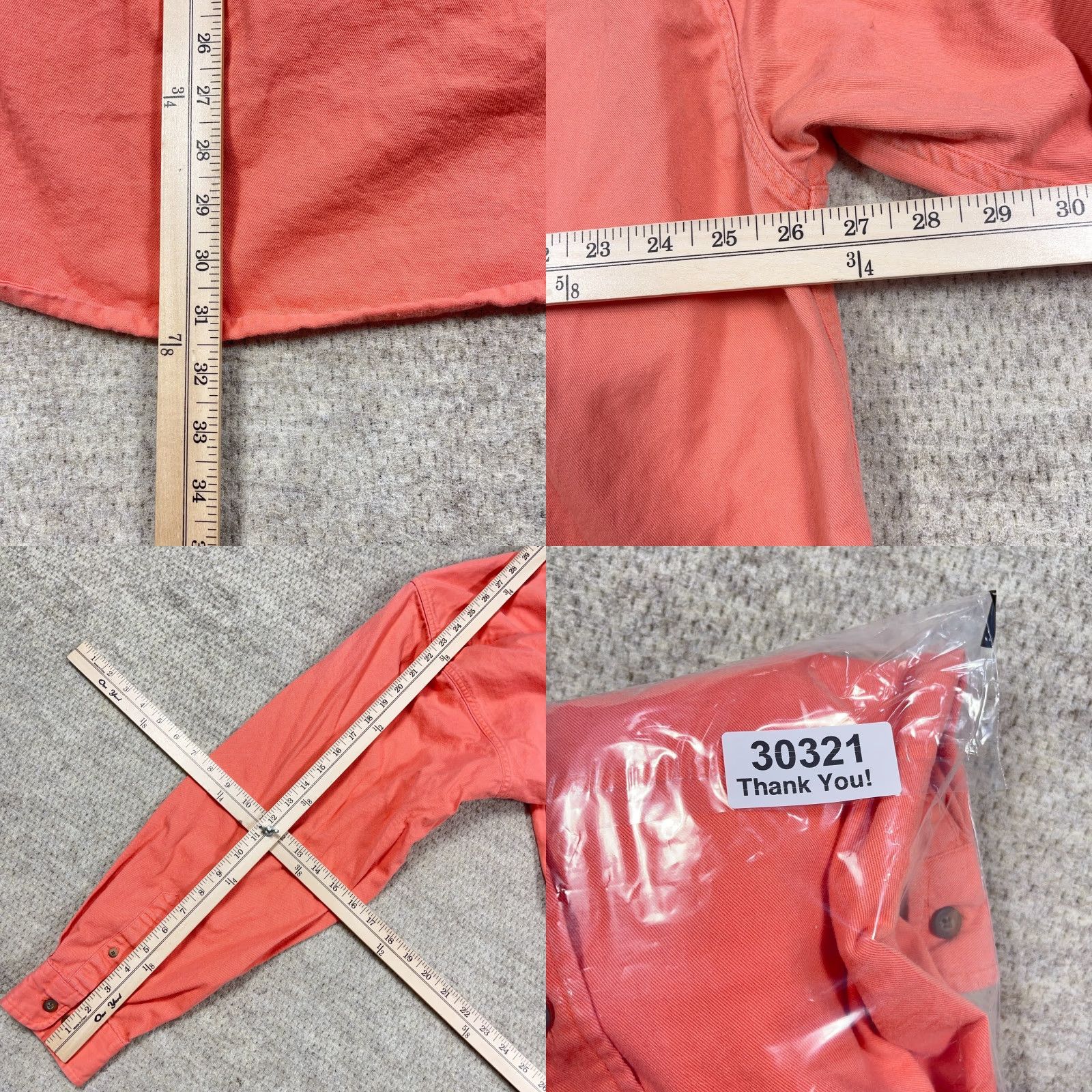 Eddie Bauer Vintage Eddie Bauer Button-Up Denim Shirt Men 2XL Orange Collared Cotton Denim casual, travel, workwear, western 90s Mens Size US XXL / EU 58 / 5 - 8 Thumbnail