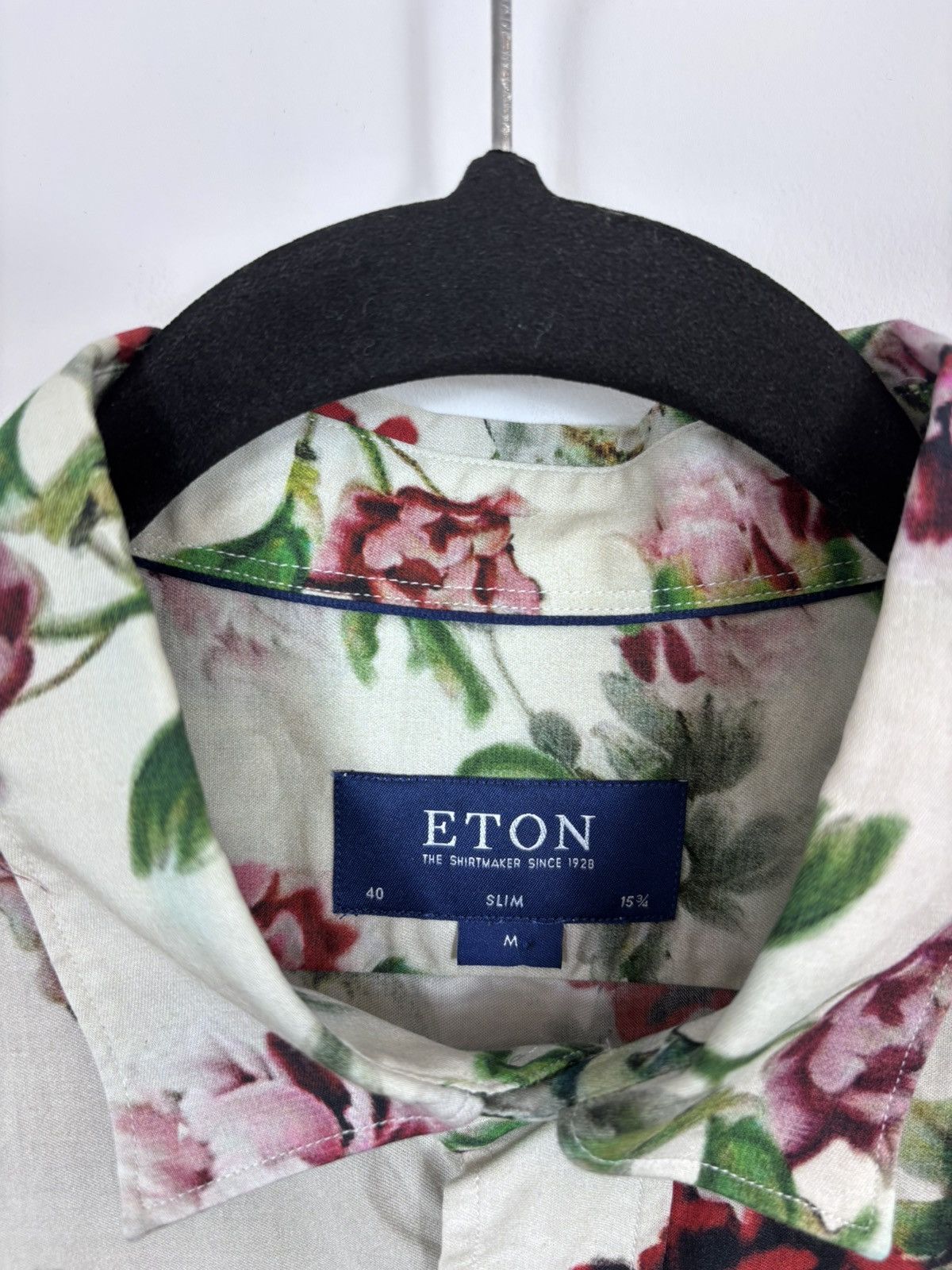 Eton Eton Men’s Slim Floral Sumo Wrestler Print Button Up Shirt Size US M / EU 48-50 / 2 - 9 Thumbnail
