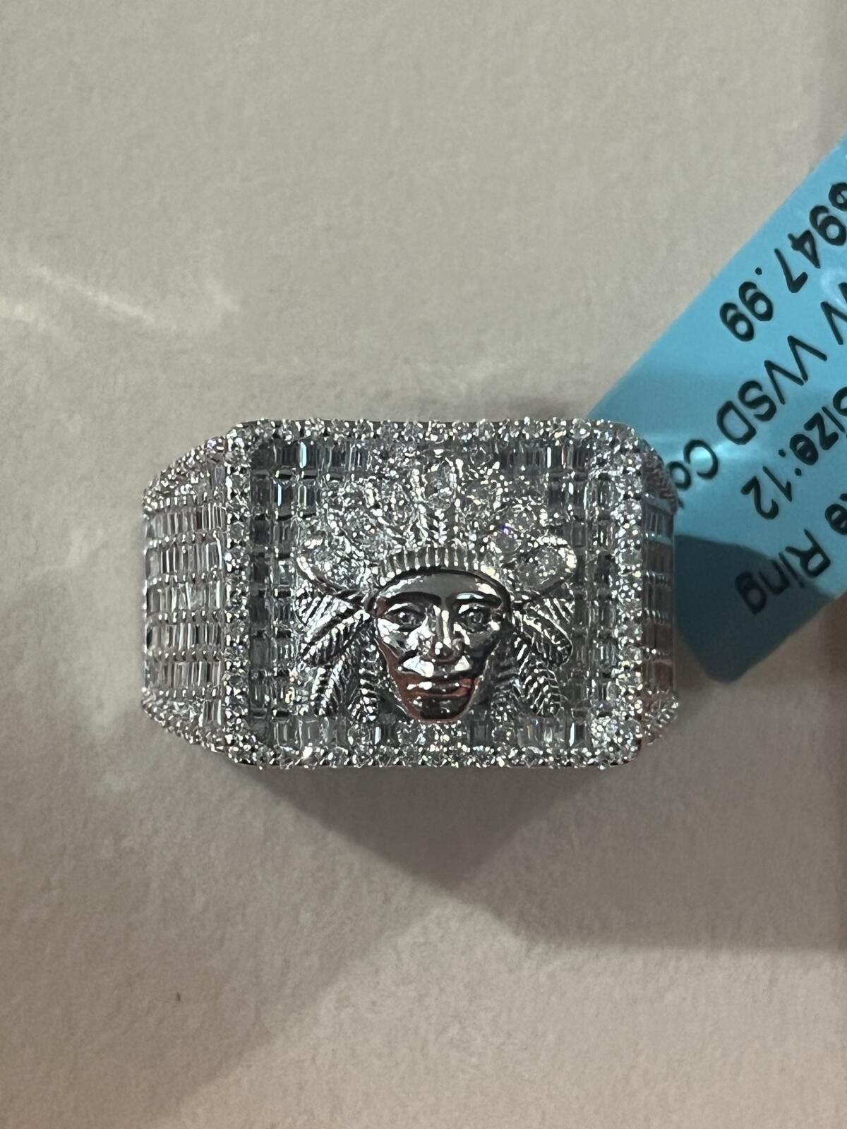 Other Men’s ring Moissanite, pure 925 sterling silver. Size ONE SIZE - 1 Thumbnail