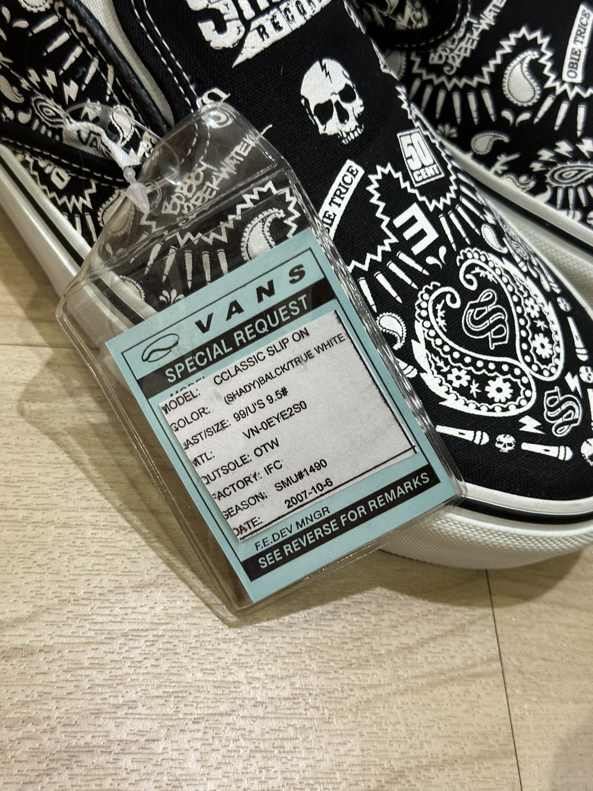 50 Cent × Eminem × Vans Vans slim shady records slip on sample Size US 9.5 / EU 42-43 - 6 Thumbnail