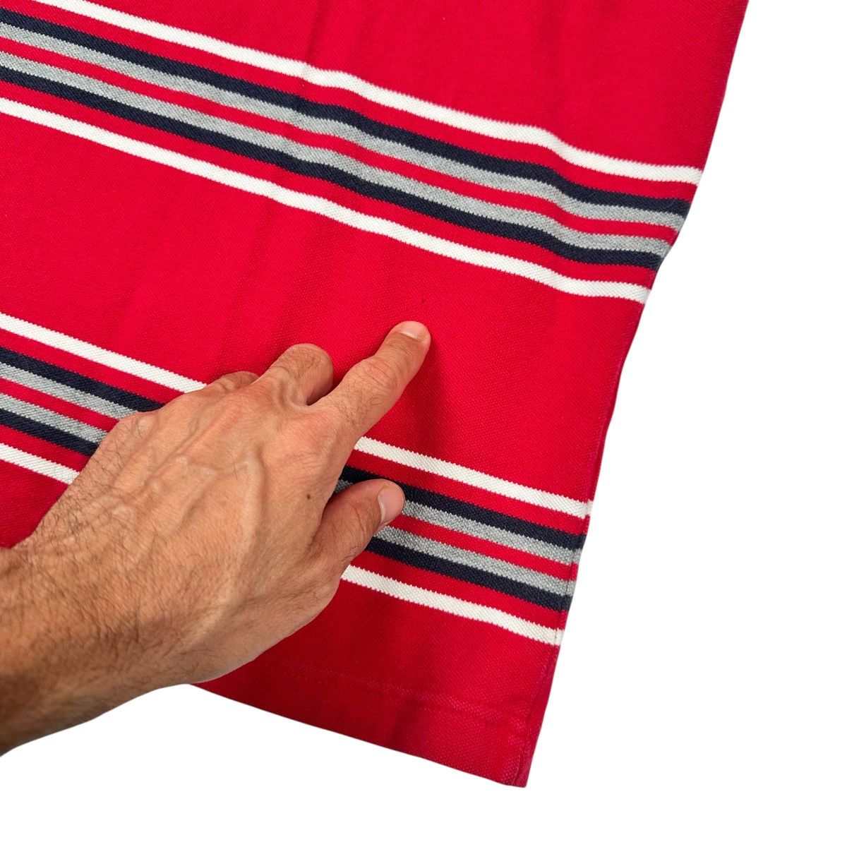 Mecca Vintage Mecca Polo Shirt Mens Large Red Striped Short Sleeve Size US L / EU 52-54 / 3 - 4 Thumbnail