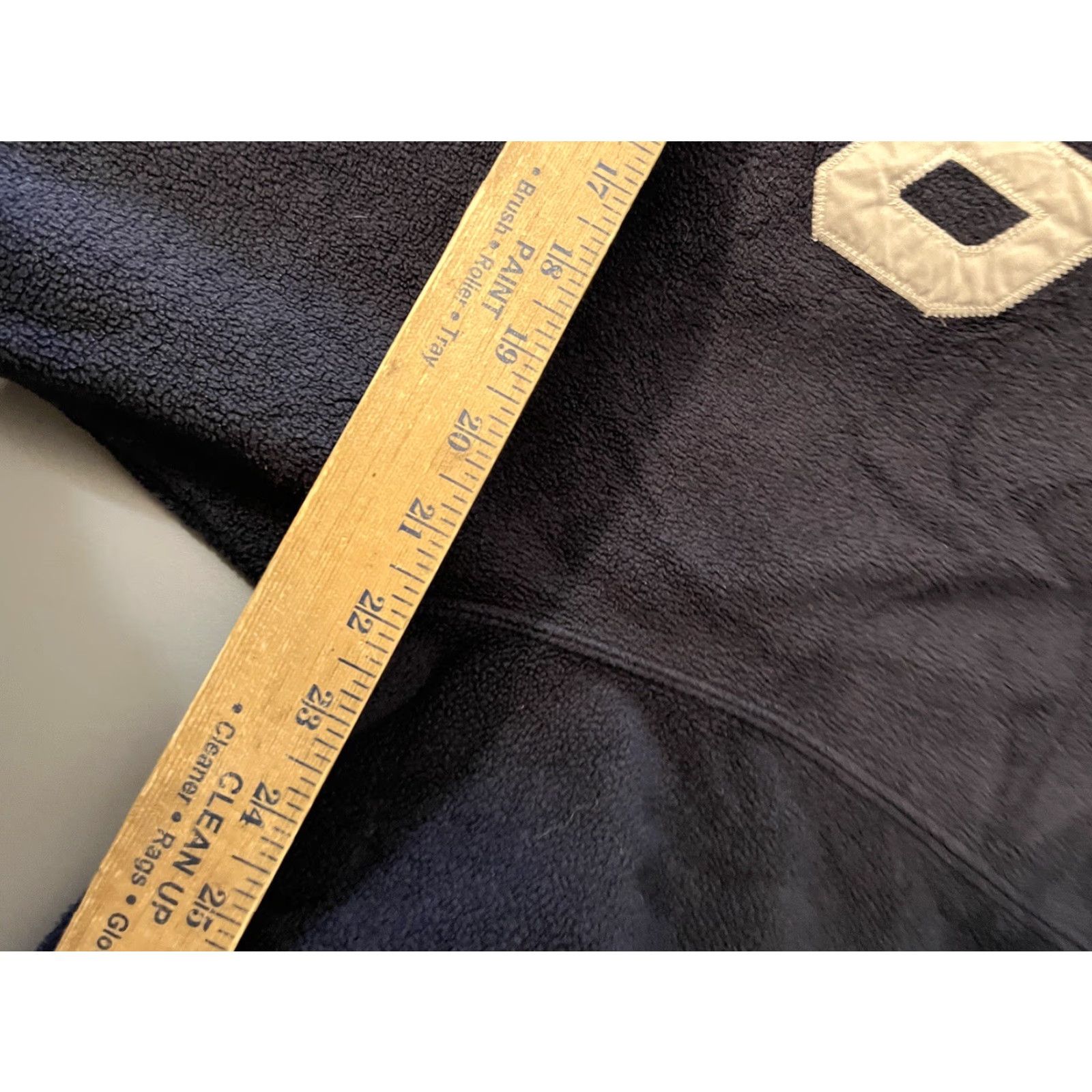 Gap Gap Hoodie Men's Fleece Pullover Large Navy Blue Embroidered Spellout 90s Sports Mock Neck Pockets Size US L / EU 52-54 / 3 - 5 Thumbnail